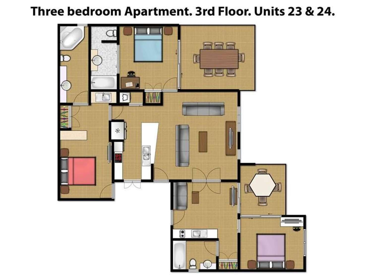 Floorplan of Homely unit listing, 23 & 24/10-14 Amphora Street, Palm Cove QLD 4879