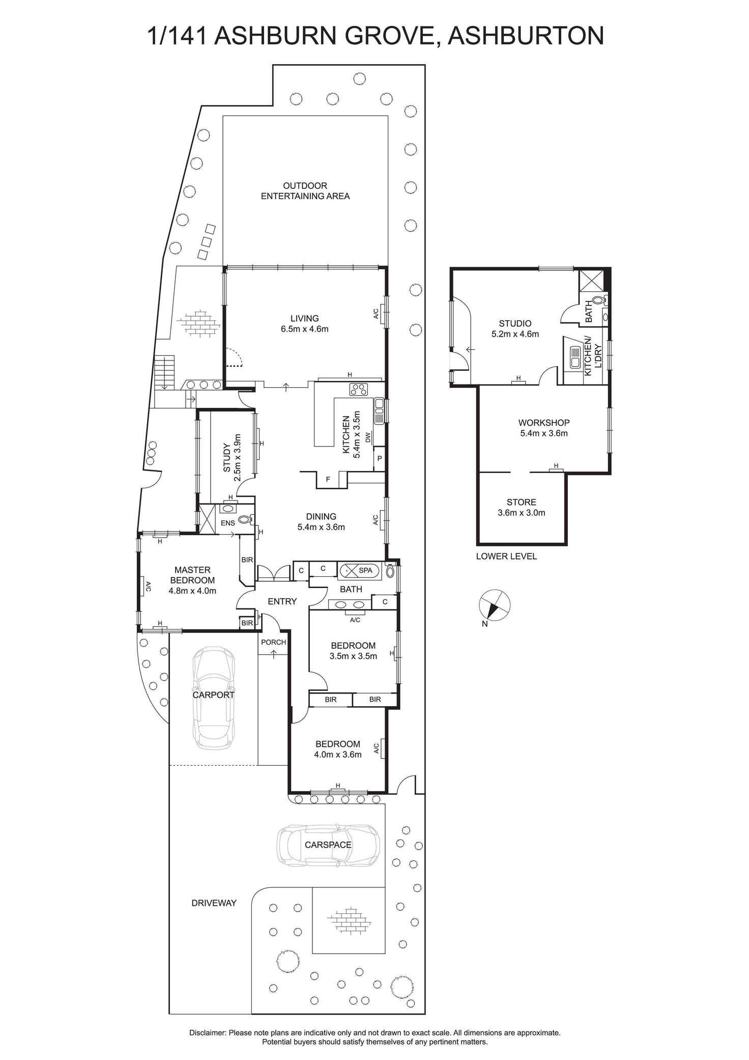 Floorplan of Homely house listing, 1/141 Ashburn Grove, Ashburton VIC 3147