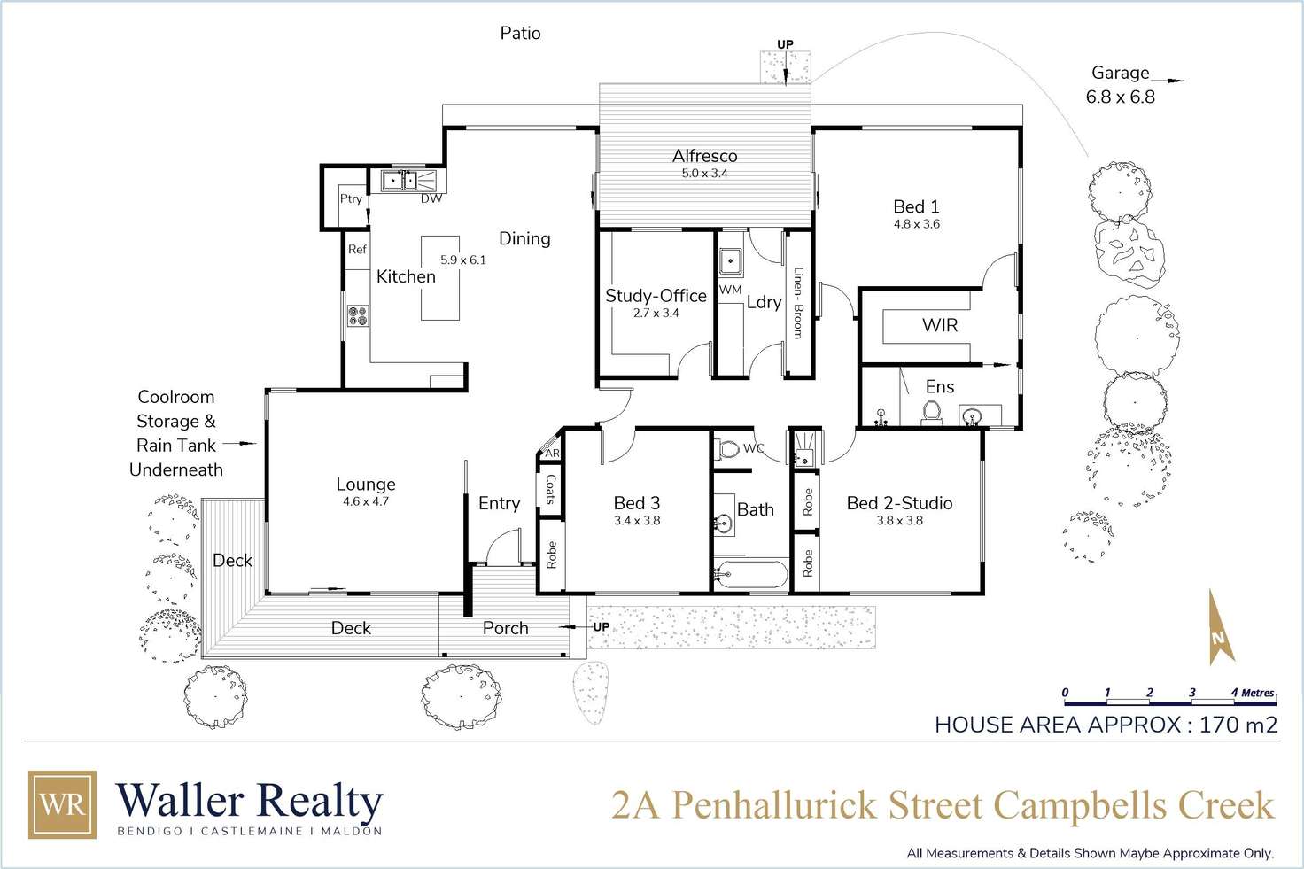 Floorplan of Homely house listing, 2A Penhallurick Street, Campbells Creek VIC 3451