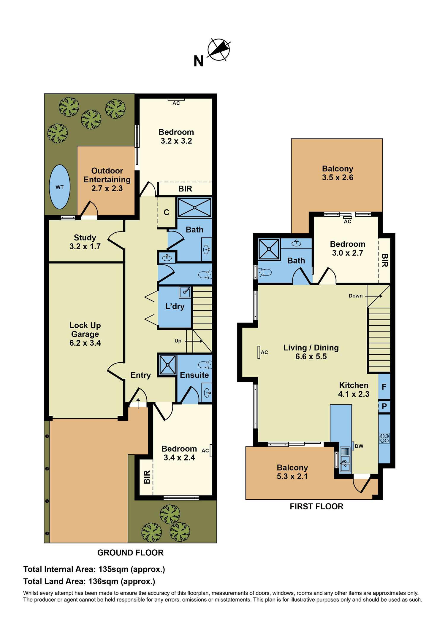 Floorplan of Homely townhouse listing, 3A Sydney Street, Footscray VIC 3011