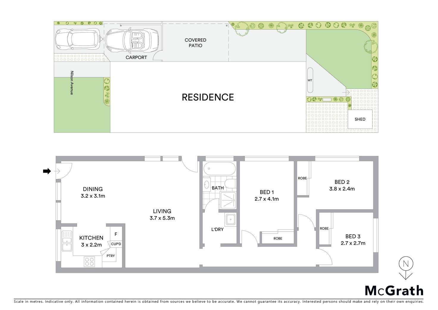 Floorplan of Homely villa listing, 18 Nilson Avenue, Hillsdale NSW 2036