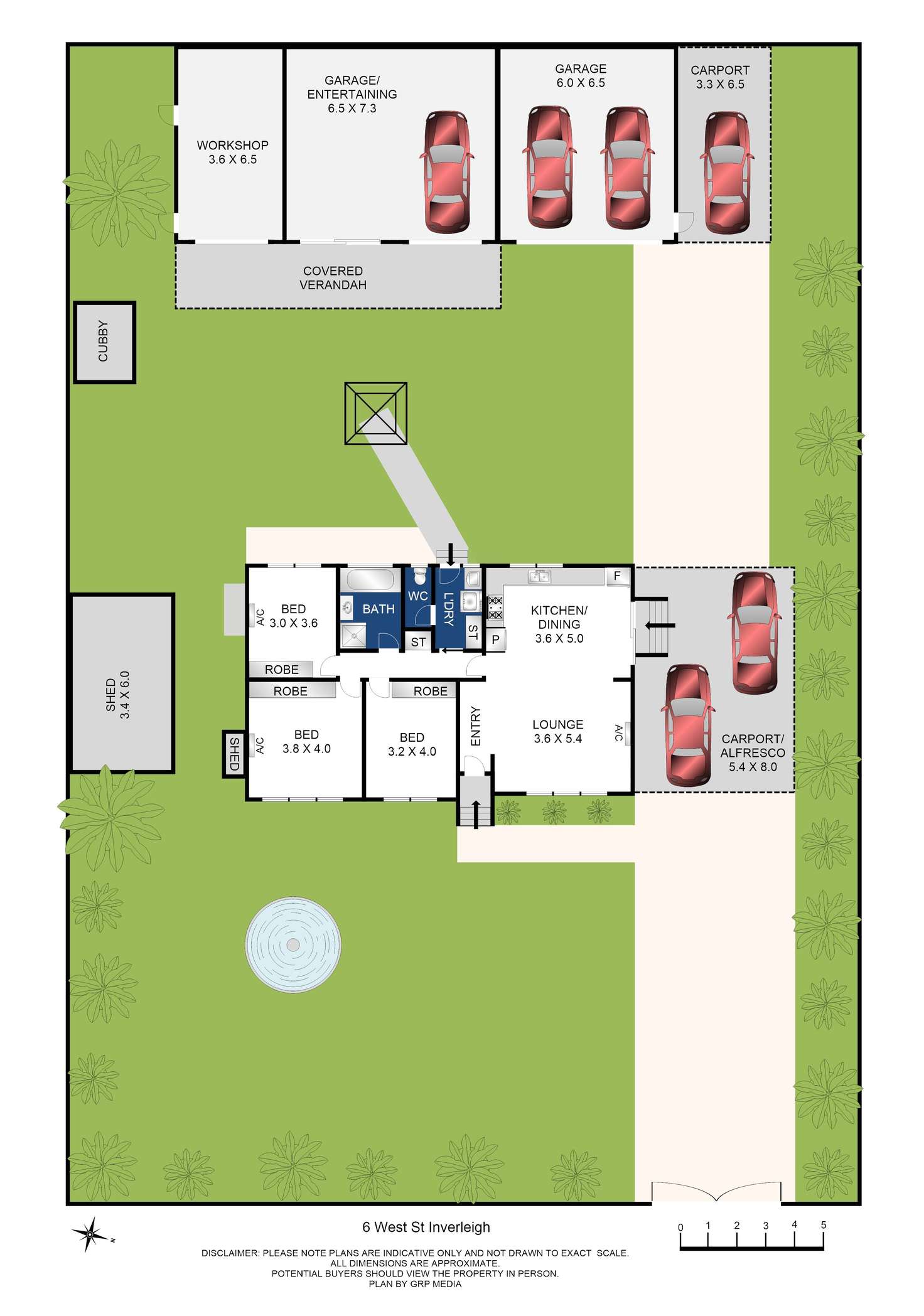 Floorplan of Homely house listing, 6 West Street, Inverleigh VIC 3321
