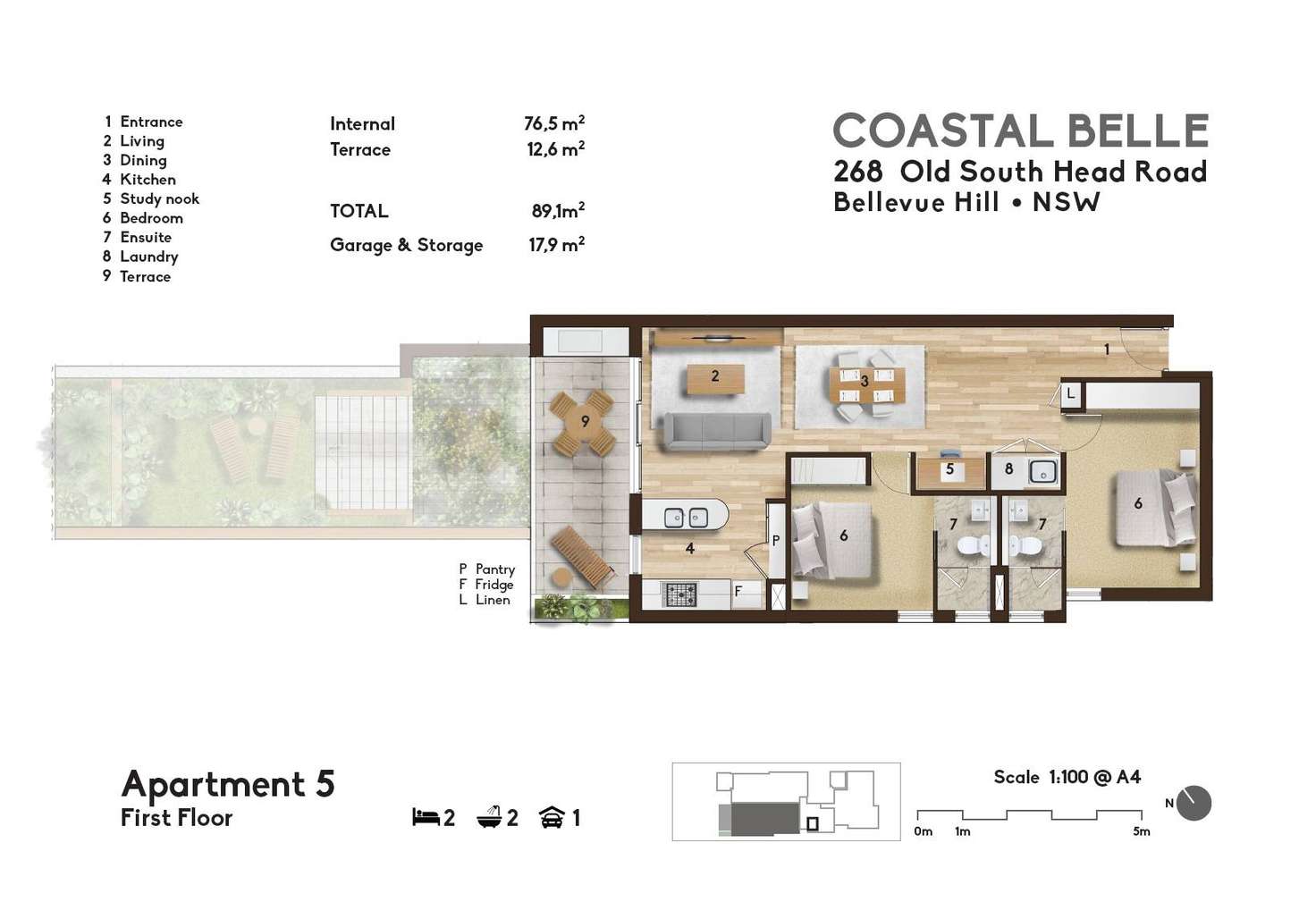 Floorplan of Homely apartment listing, 5/268 Old South Head Road, Bellevue Hill NSW 2023
