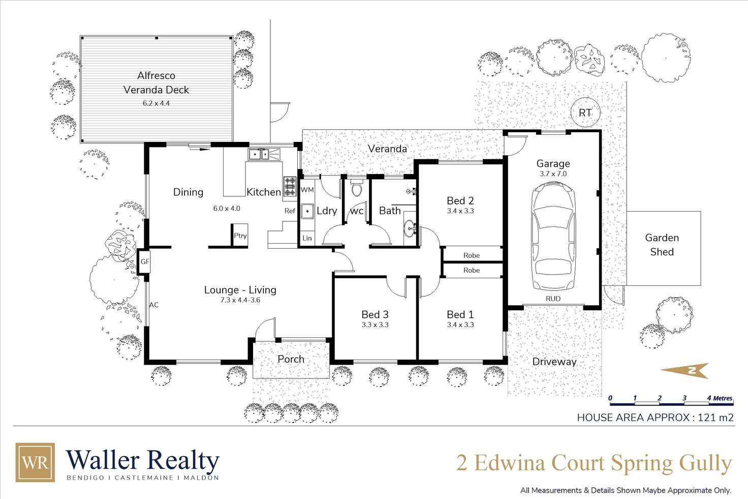 Floorplan of Homely house listing, 2 Edwina Court, Spring Gully VIC 3550