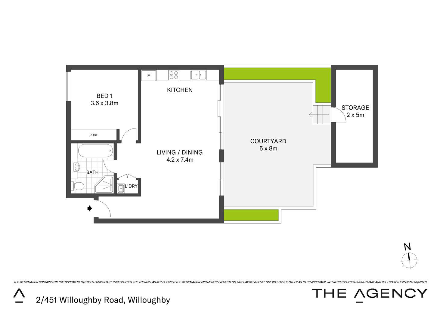 Floorplan of Homely apartment listing, 2/451 Willoughby Road, Willoughby NSW 2068