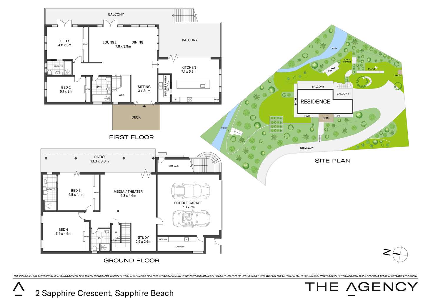 Floorplan of Homely house listing, 2 Sapphire Crescent, Sapphire Beach NSW 2450