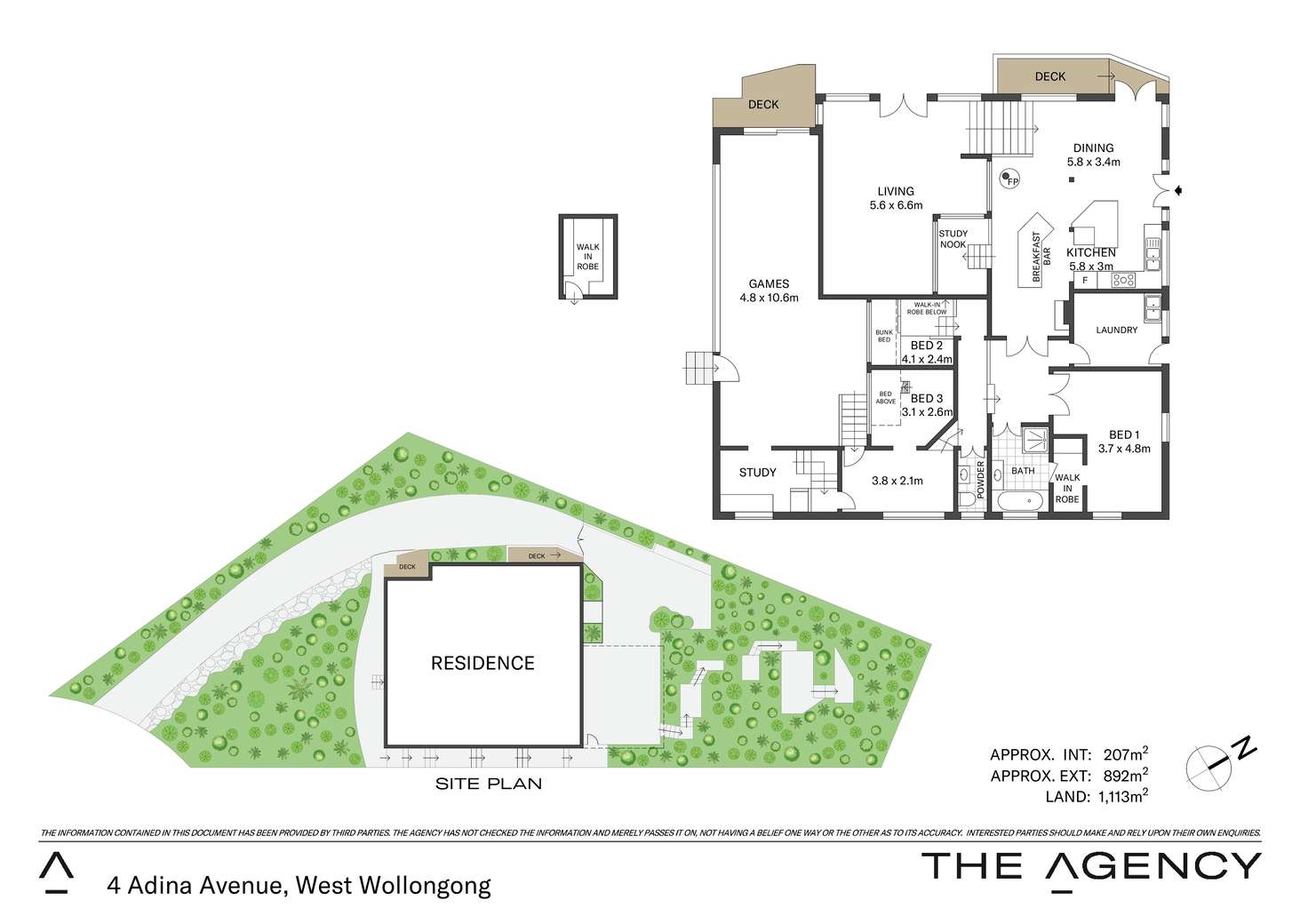 Floorplan of Homely house listing, 4 Adina Avenue, West Wollongong NSW 2500