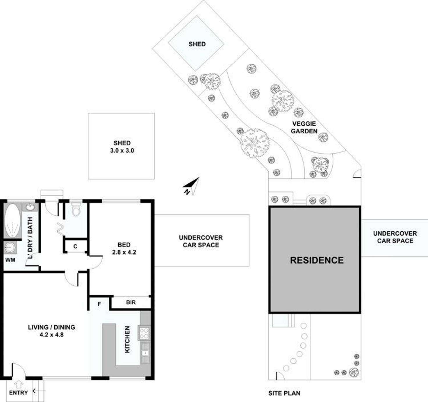 Floorplan of Homely unit listing, 3/60 Louis Street, Doveton VIC 3177