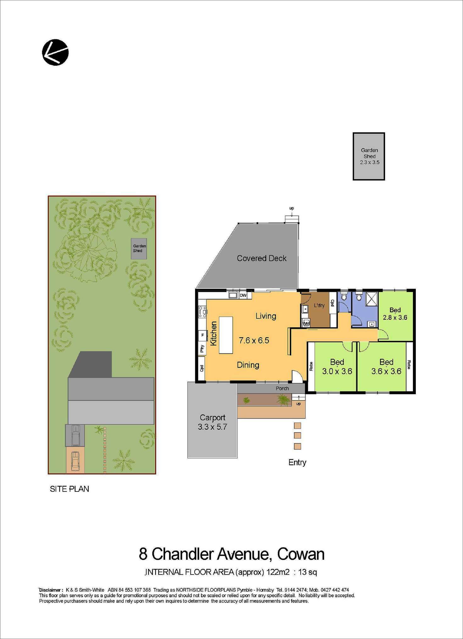 Floorplan of Homely house listing, 8 Chandler Avenue, Cowan NSW 2081