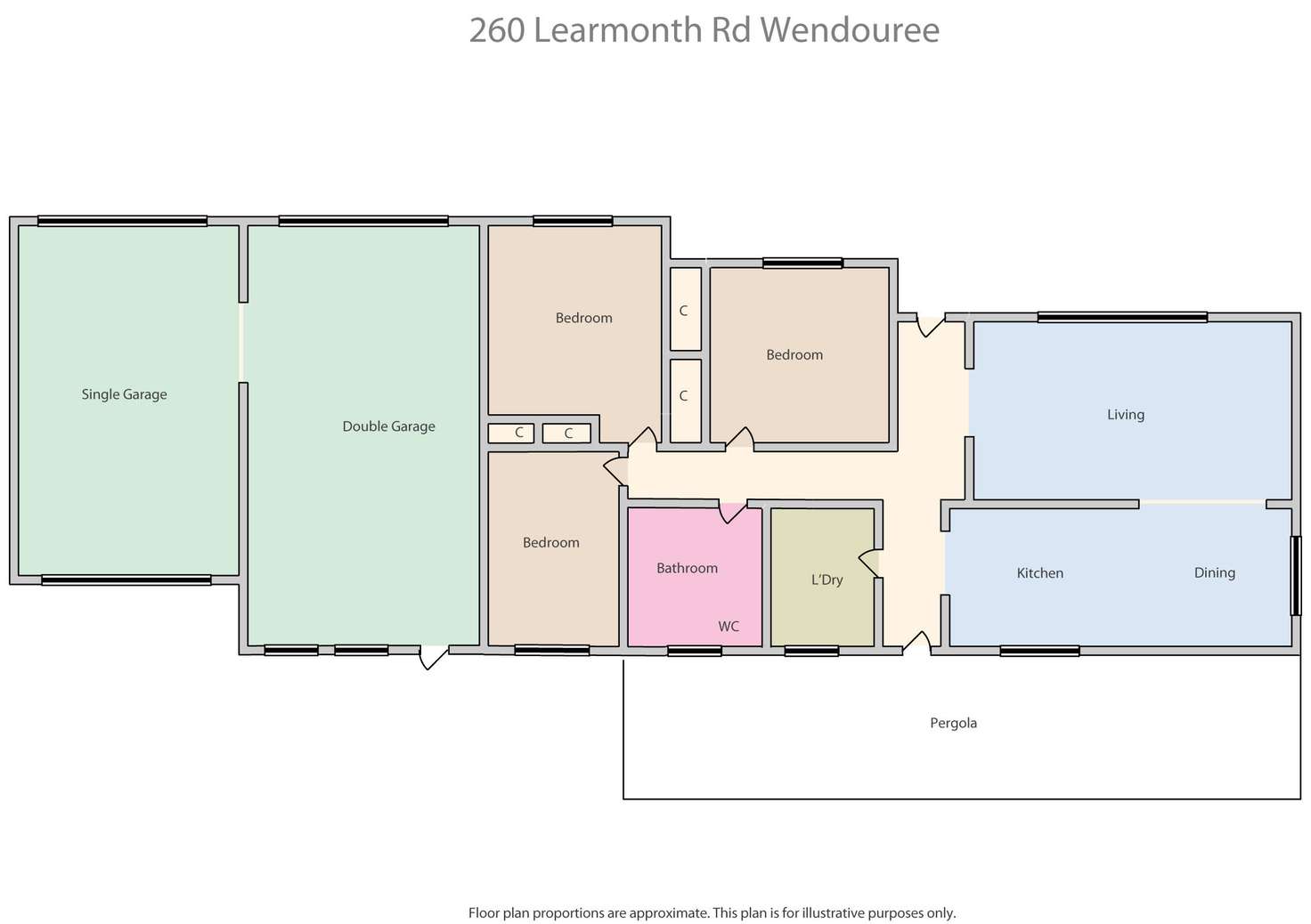 Floorplan of Homely house listing, 260 Learmonth Road, Wendouree VIC 3355