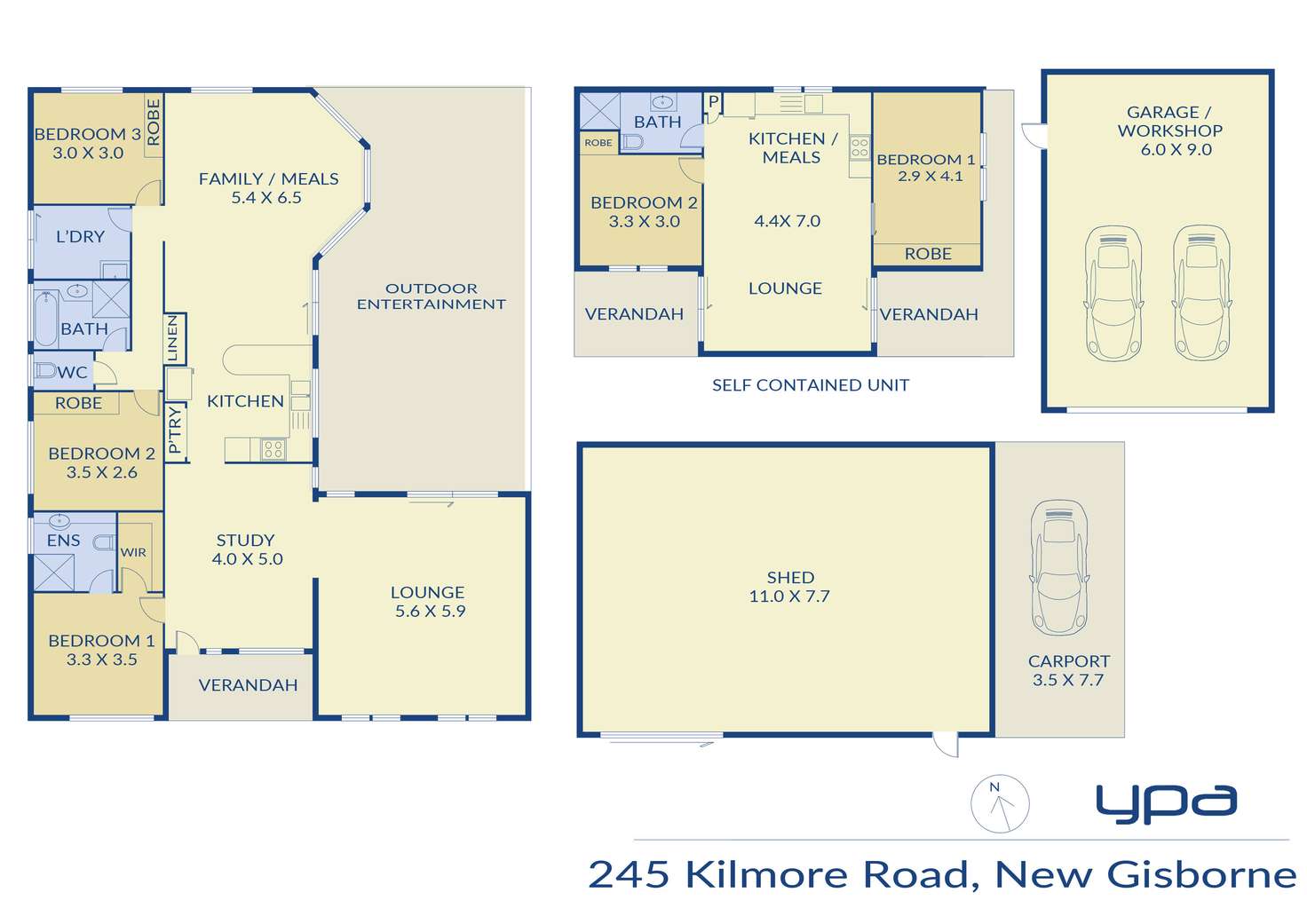 Floorplan of Homely house listing, 245 Kilmore Road, New Gisborne VIC 3438