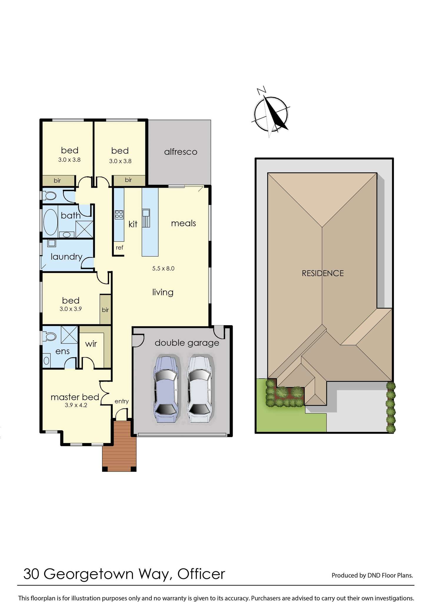 Floorplan of Homely house listing, 30 Georgetown Way, Officer VIC 3809