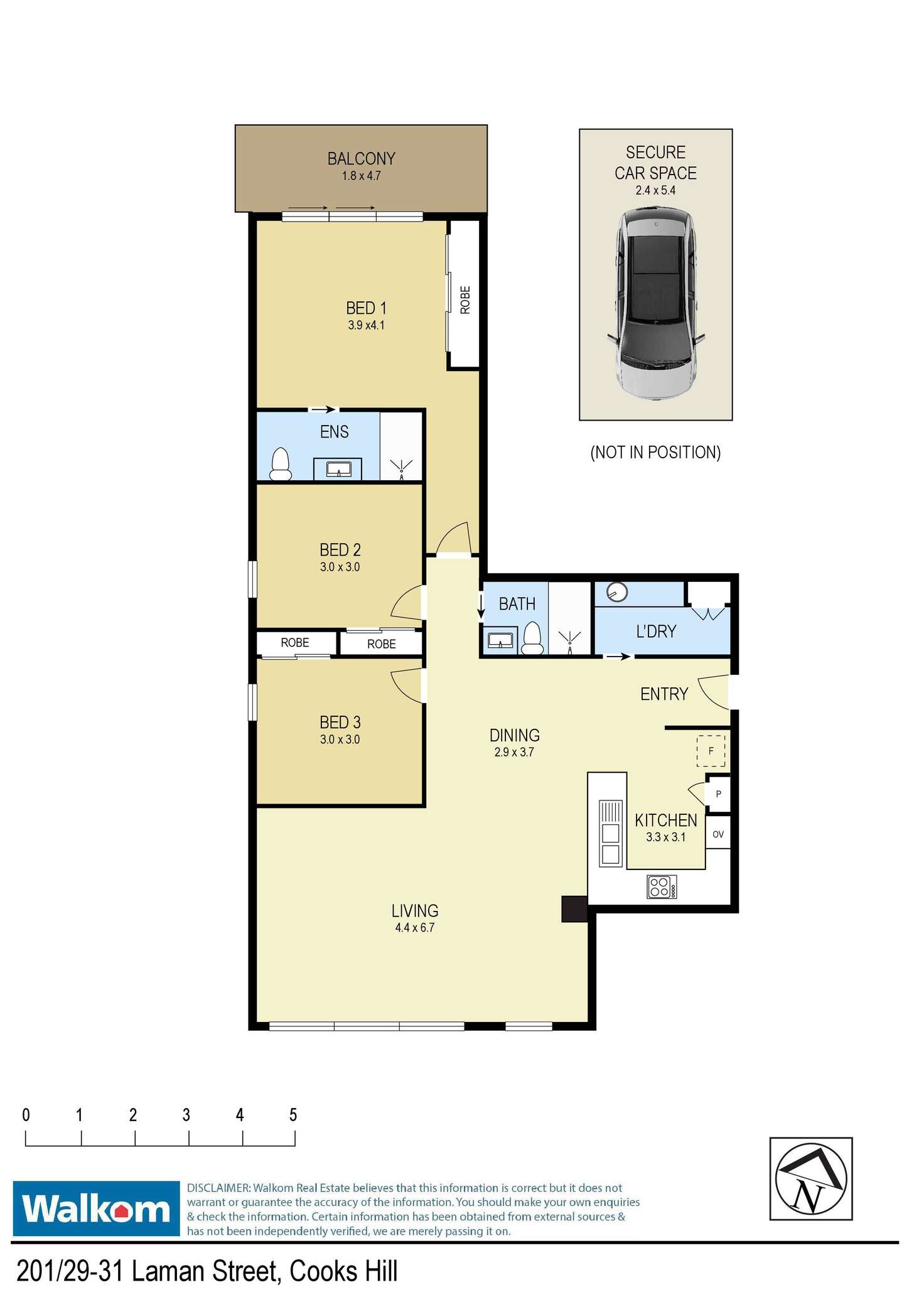 Floorplan of Homely apartment listing, 201/29-31 Laman Street, Cooks Hill NSW 2300