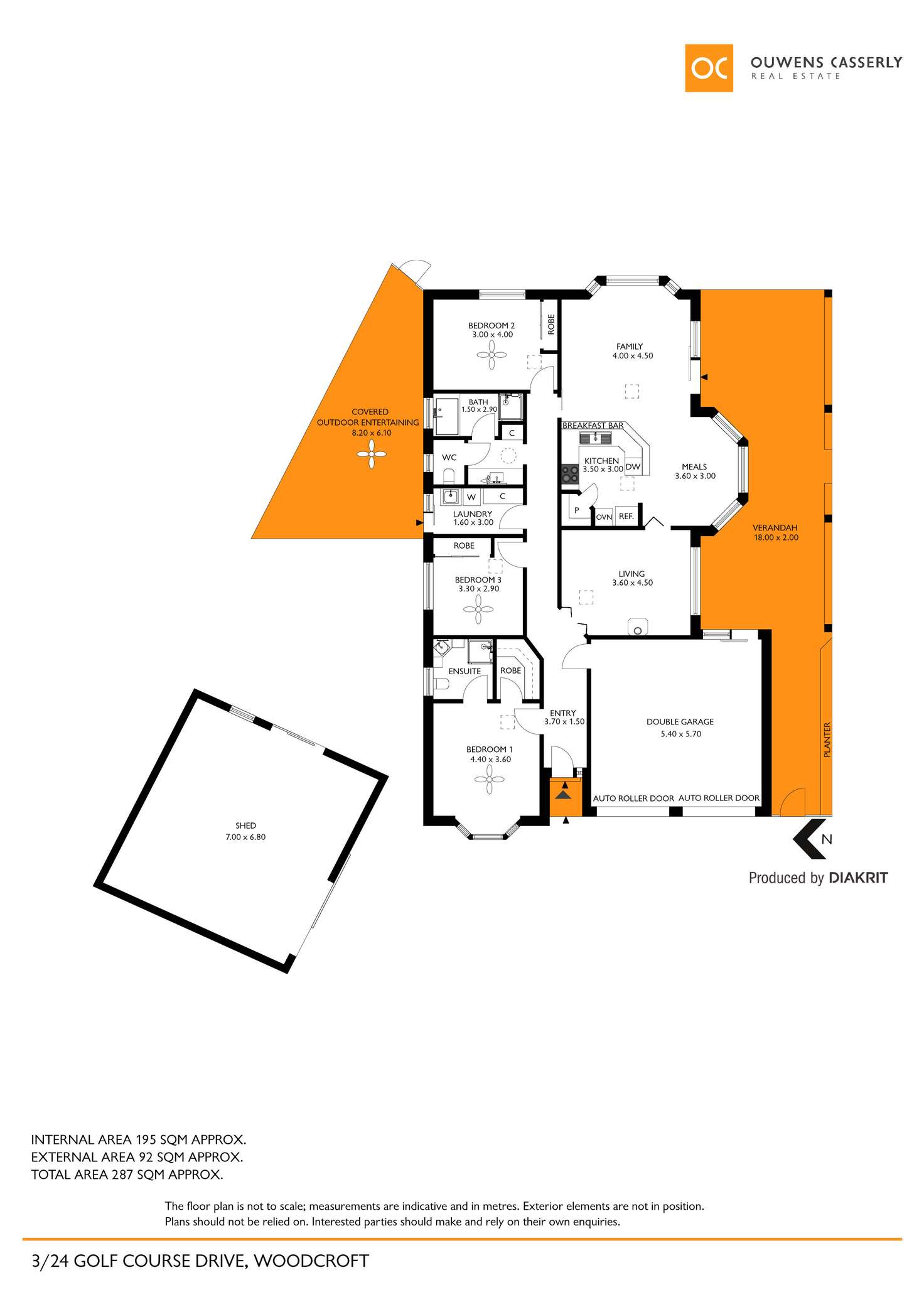 Floorplan of Homely house listing, 3/24 Golf Course Drive, Woodcroft SA 5162