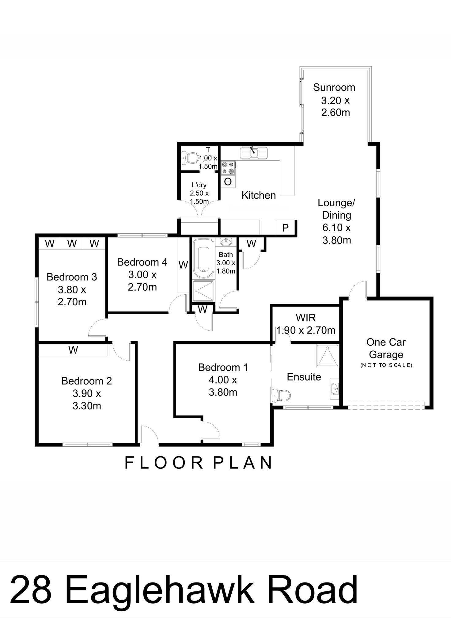 Floorplan of Homely house listing, 28 Eaglehawk Road, Ironbark VIC 3550
