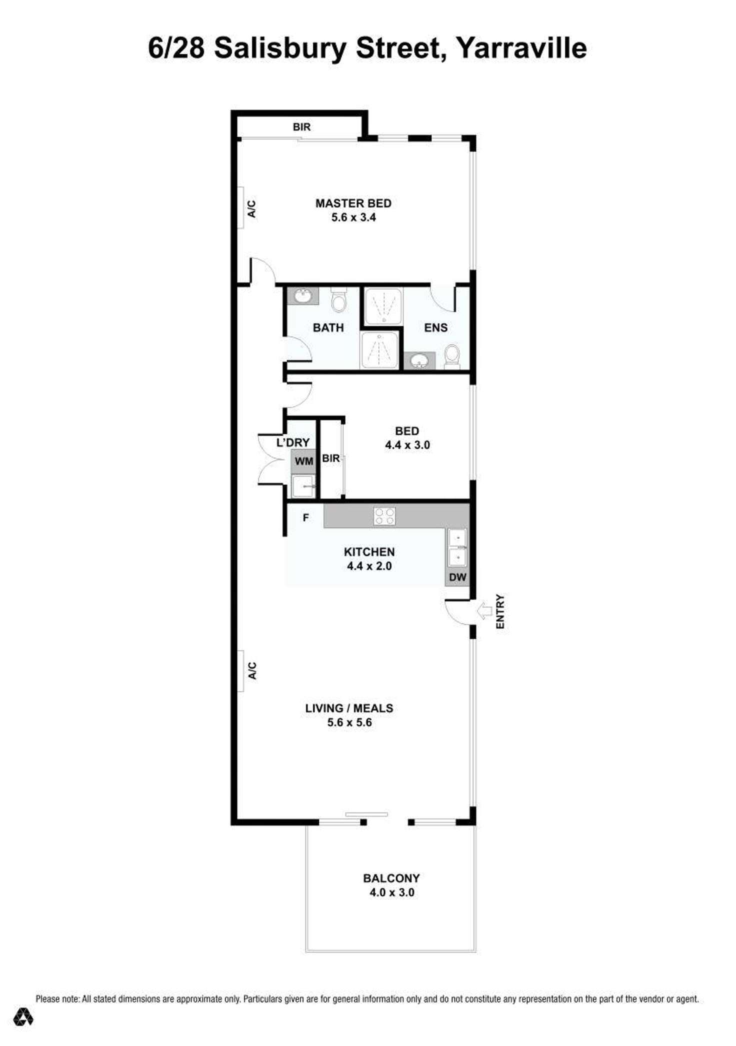 Floorplan of Homely apartment listing, 6/28 Salisbury Street, Yarraville VIC 3013