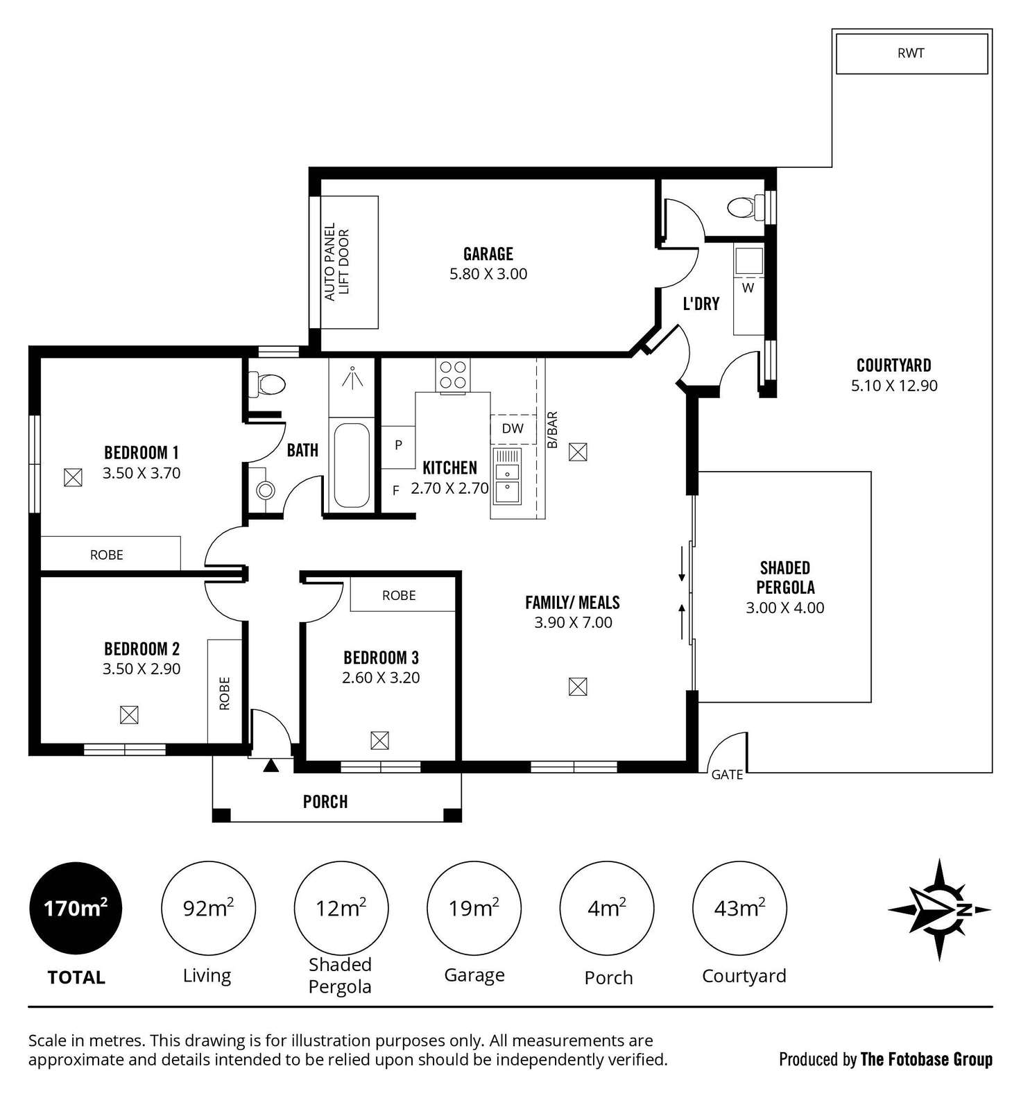 Floorplan of Homely house listing, 1/2 Boyle Street, Oaklands Park SA 5046