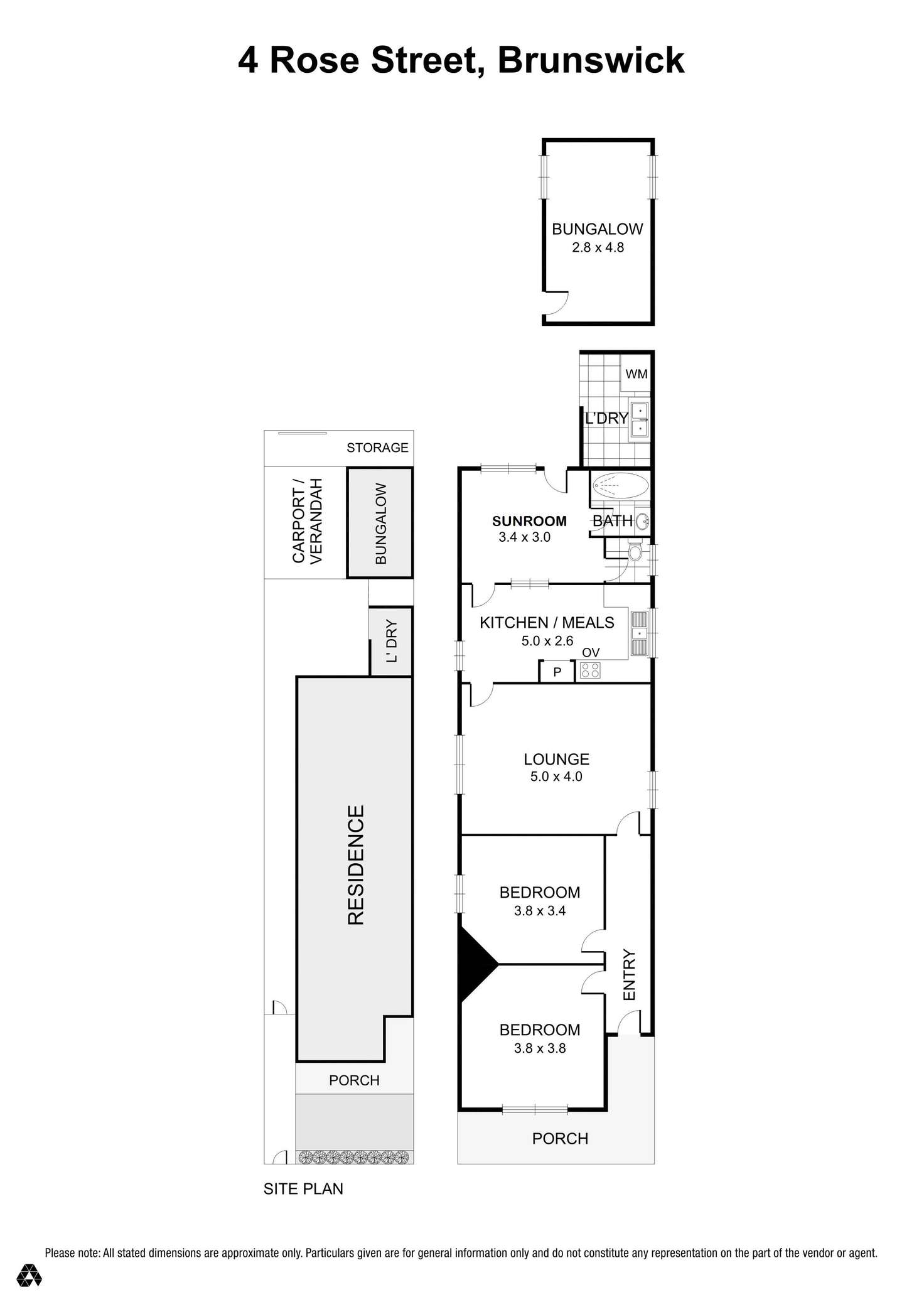 Floorplan of Homely house listing, 4 Rose Street, Brunswick VIC 3056
