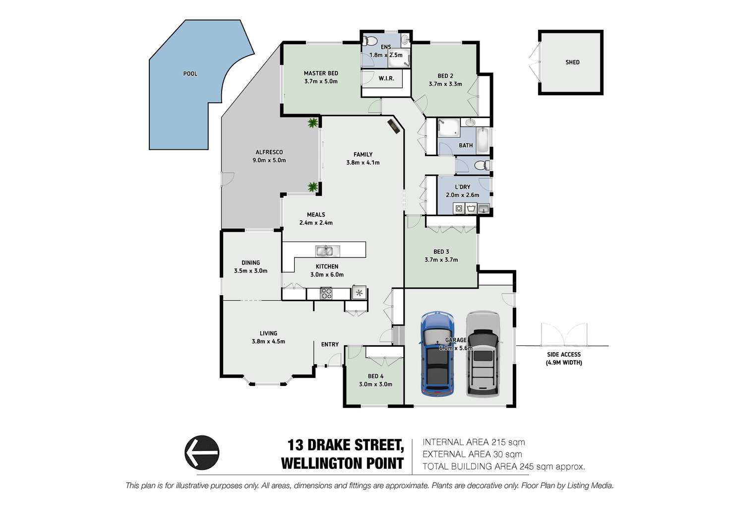 Floorplan of Homely house listing, 13 Drake Street, Wellington Point QLD 4160