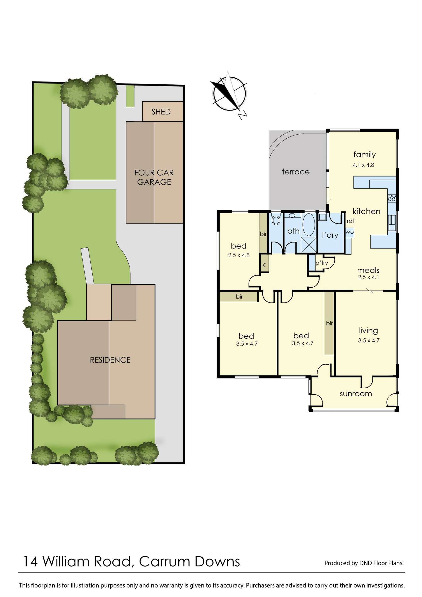 Floorplan of Homely house listing, 14 William Road, Carrum Downs VIC 3201