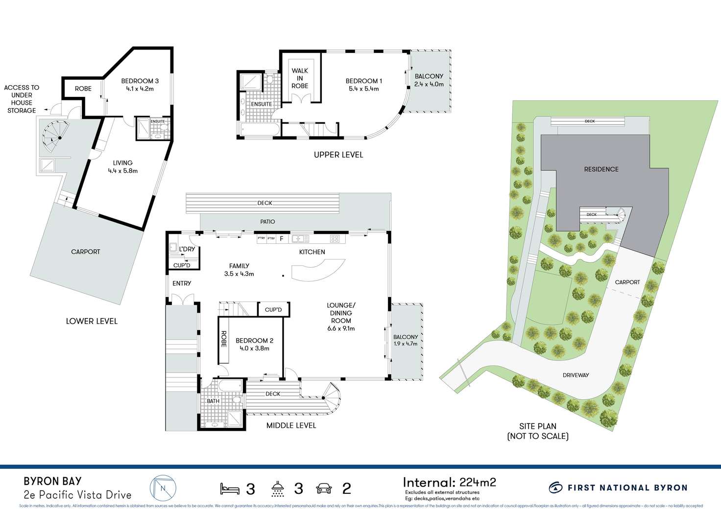 Floorplan of Homely house listing, 2E Pacific Vista Drive, Byron Bay NSW 2481