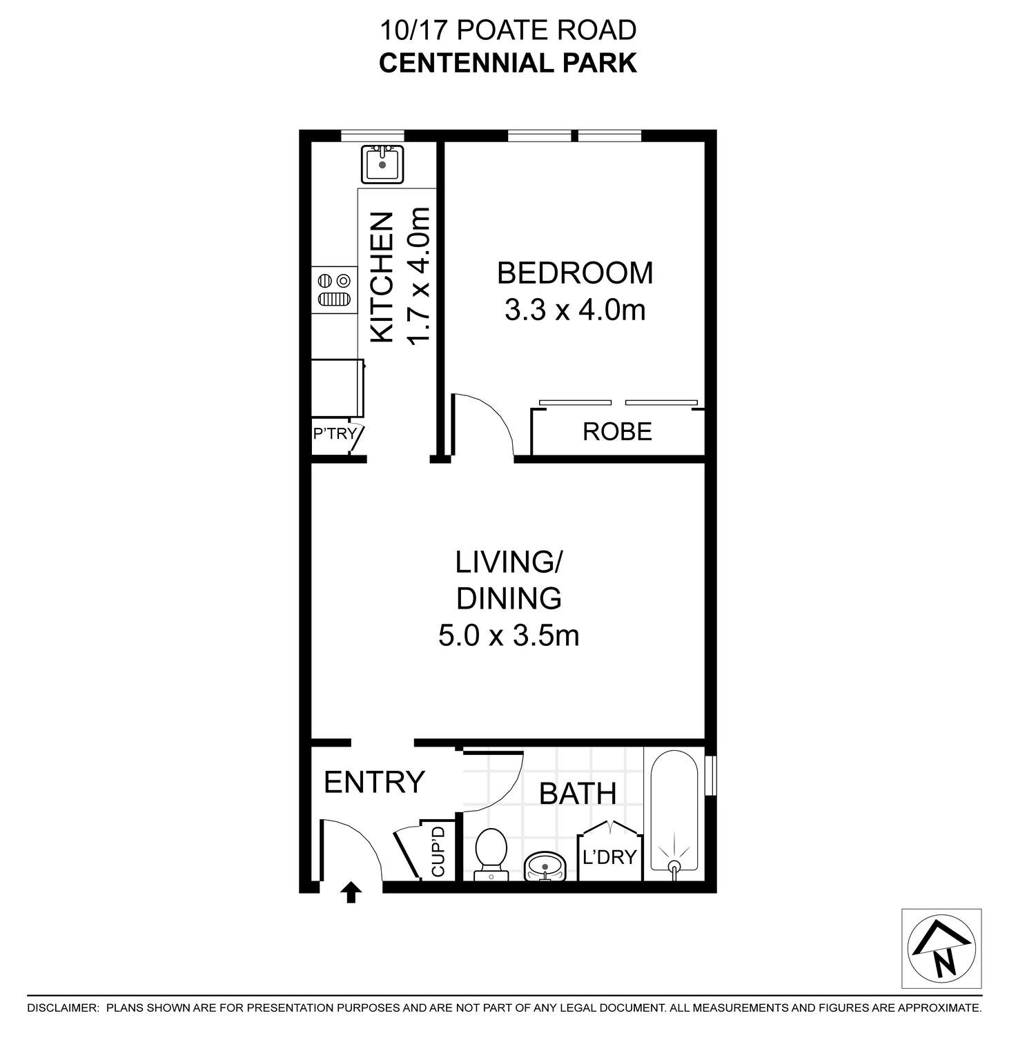 Floorplan of Homely apartment listing, 10/17 Poate Road, Centennial Park NSW 2021