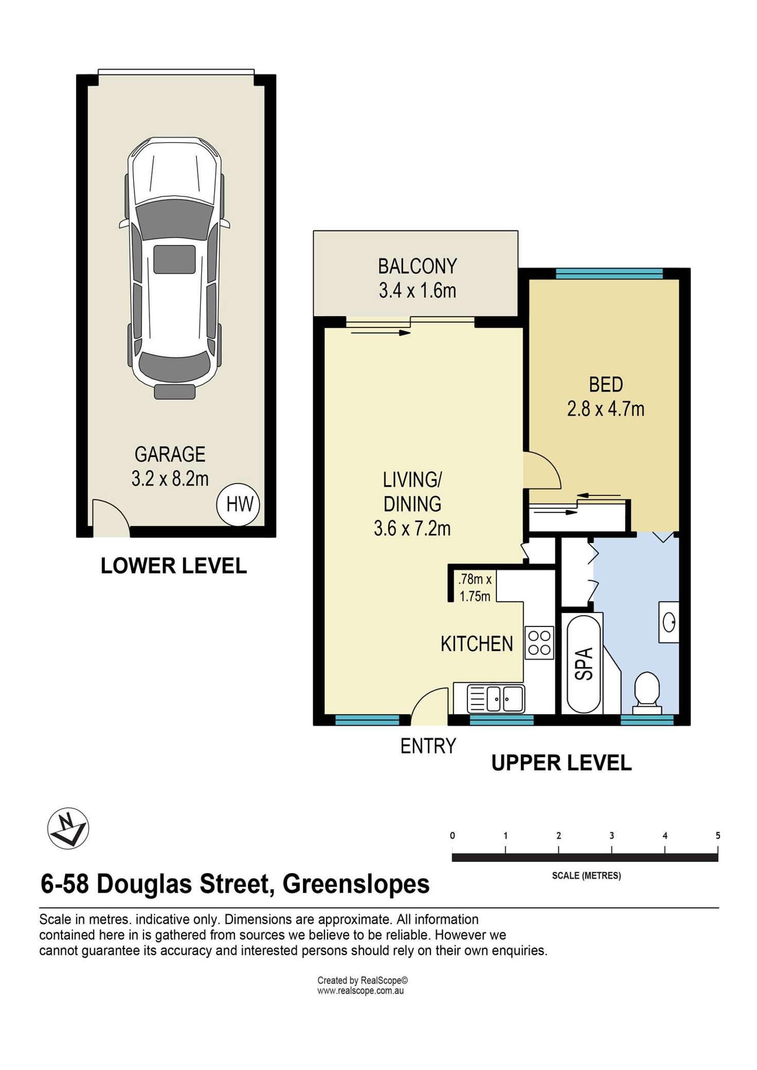 Floorplan of Homely unit listing, 6/58 Douglas Street, Greenslopes QLD 4120