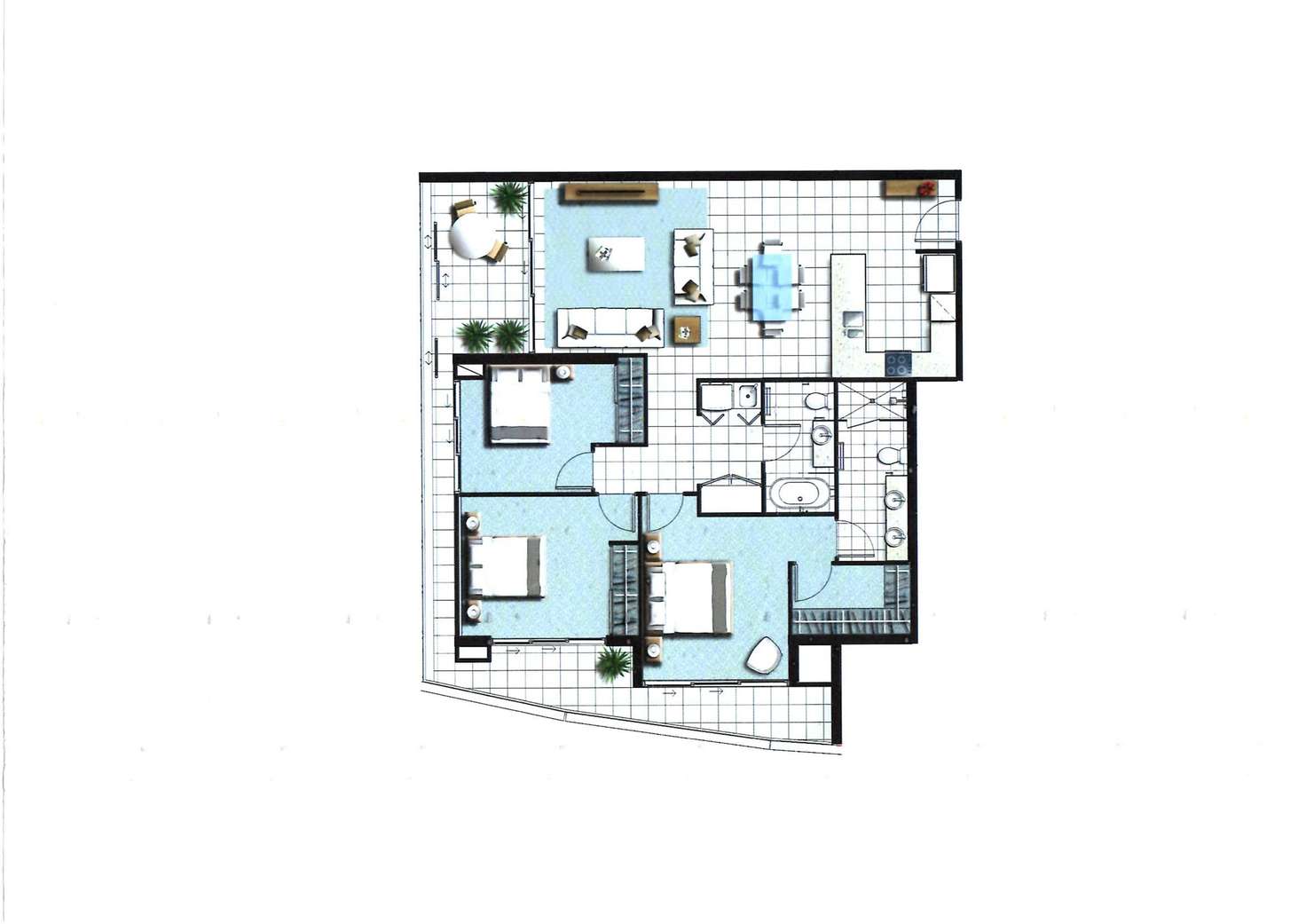 Floorplan of Homely apartment listing, 11109/5 Harbourside Court, Biggera Waters QLD 4216
