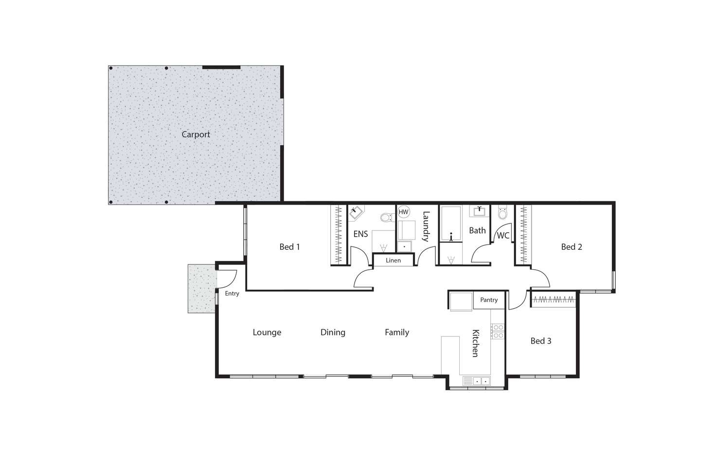 Floorplan of Homely townhouse listing, 15/28 De Graaff Street, Holder ACT 2611