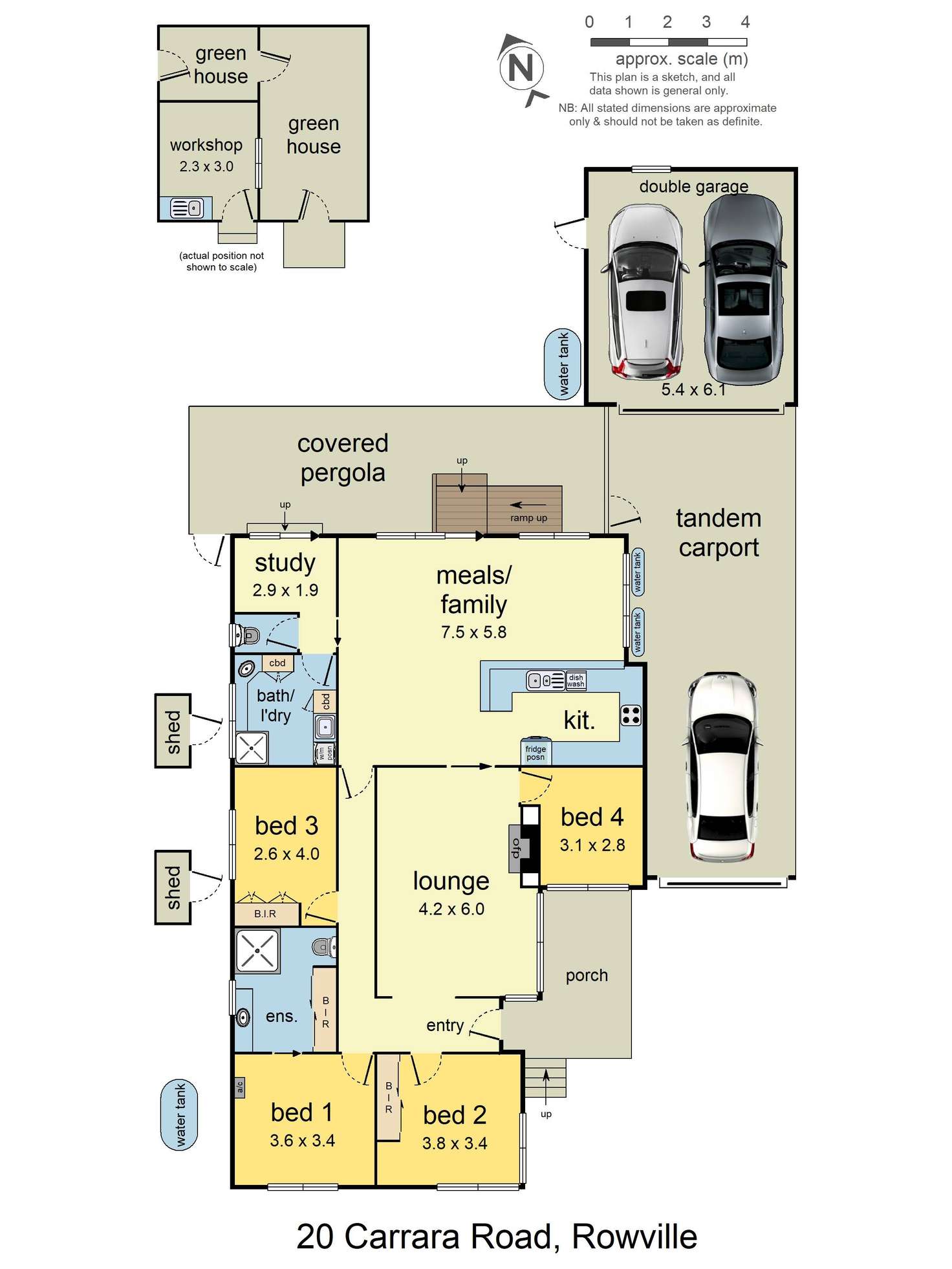 Floorplan of Homely house listing, 20 Carrara Road, Rowville VIC 3178