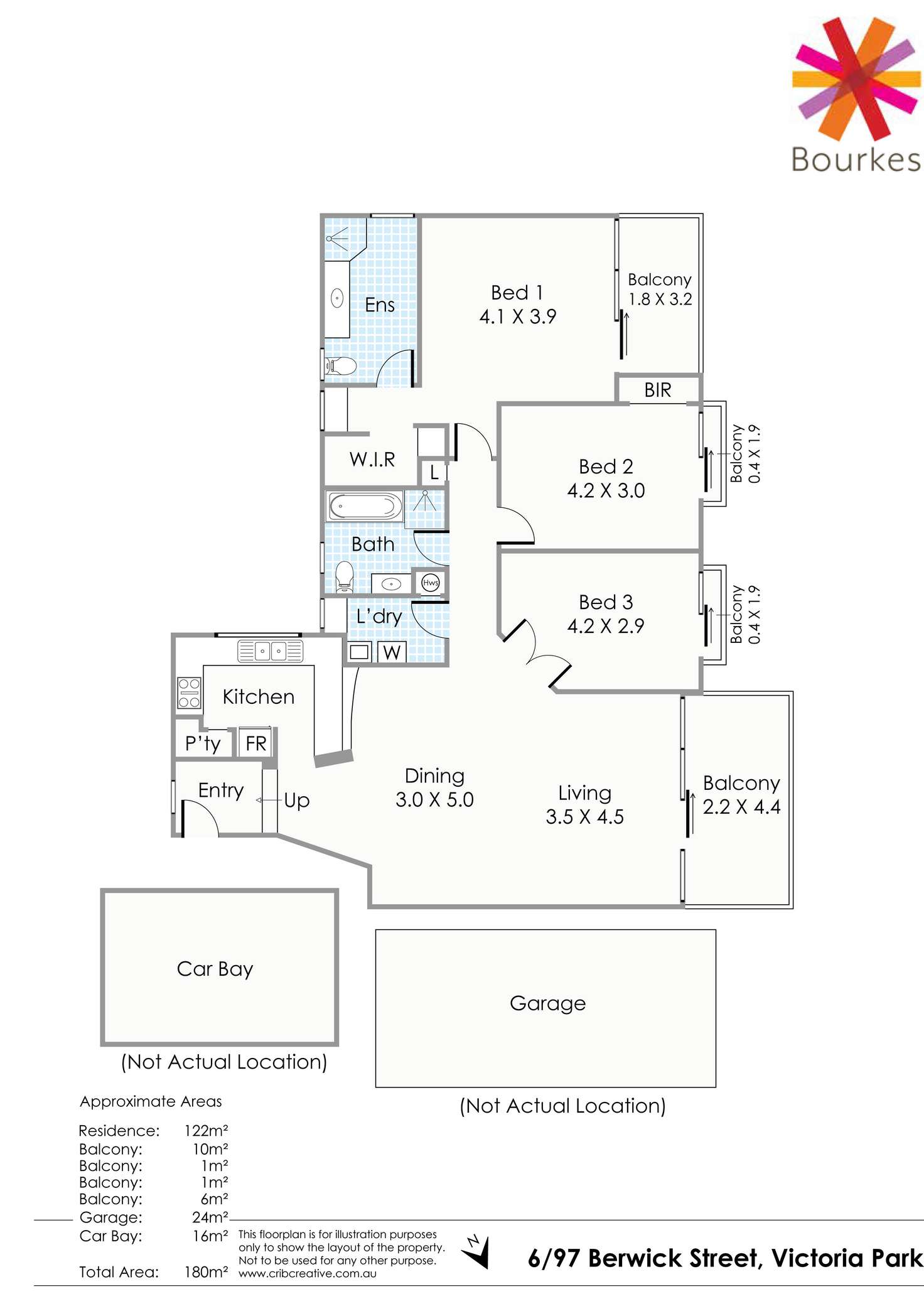 Floorplan of Homely apartment listing, 6/97 Berwick Street, Victoria Park WA 6100