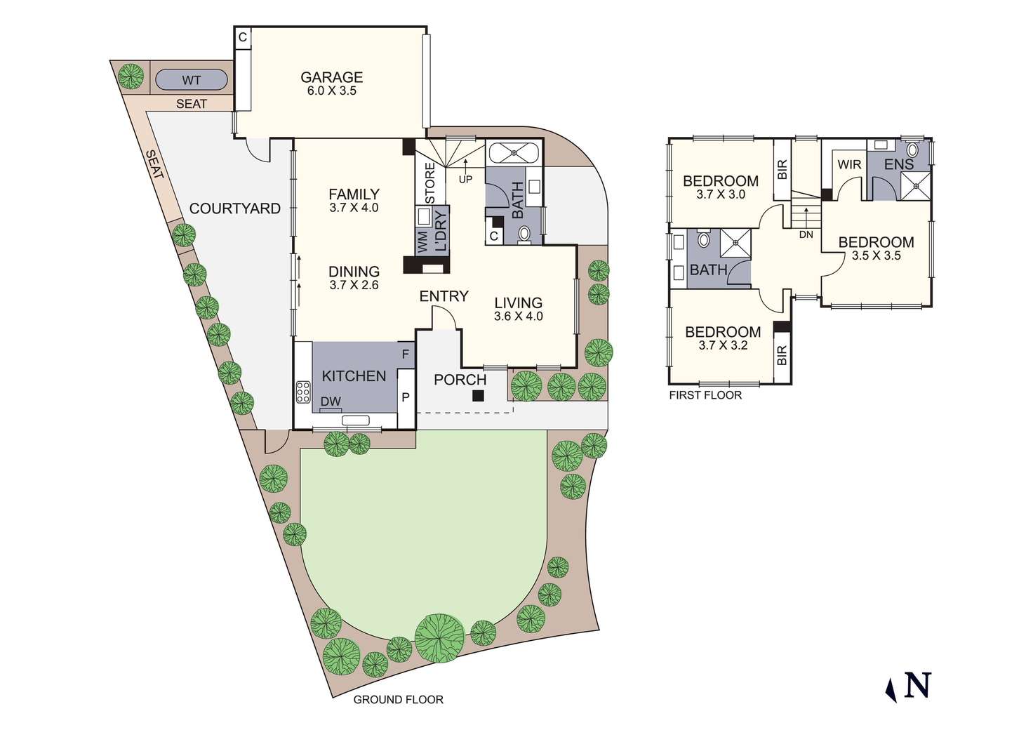 Floorplan of Homely townhouse listing, 1/10 Poplar Crescent, Bellfield VIC 3081