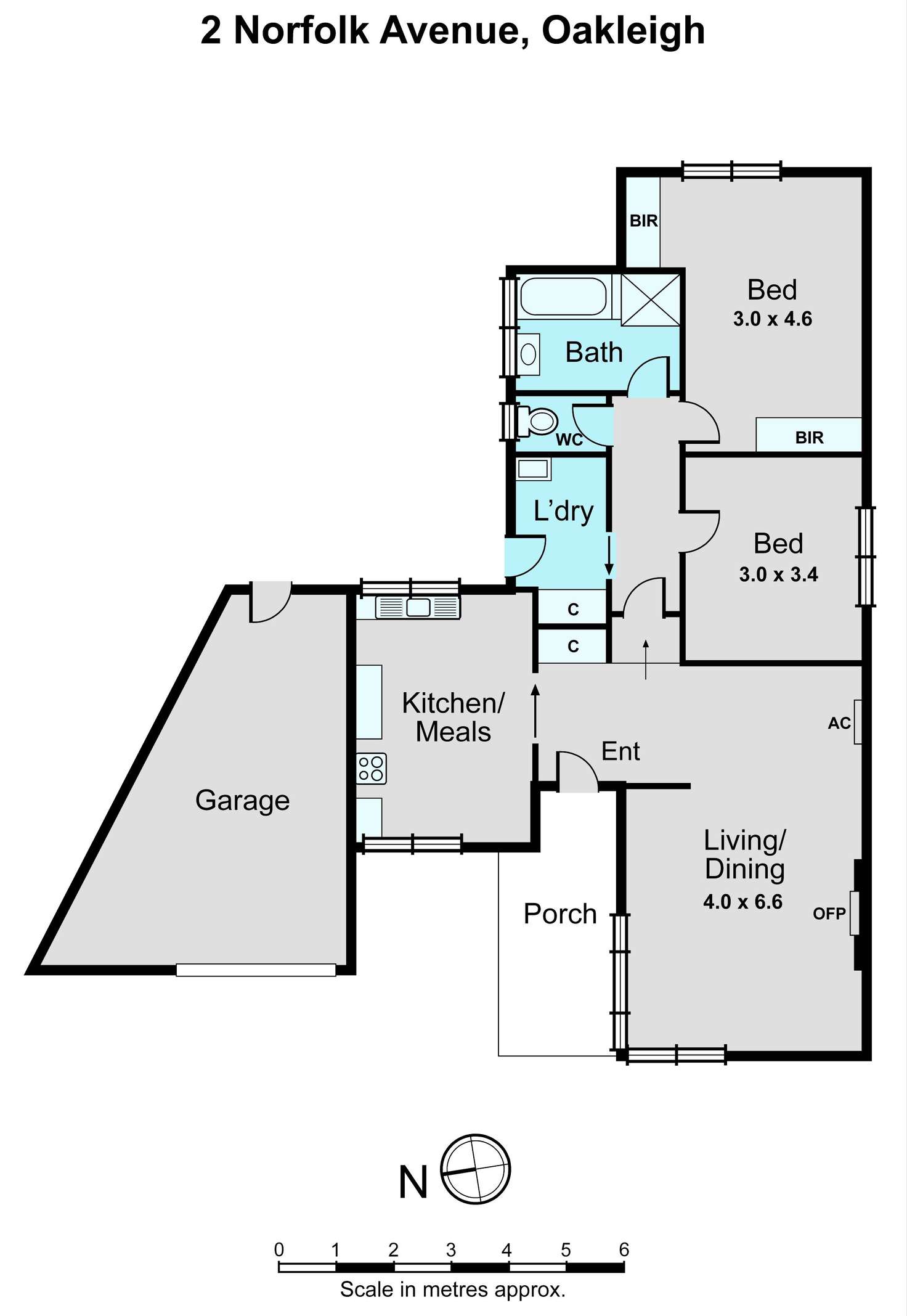 Floorplan of Homely house listing, 2 Norfolk Avenue, Oakleigh VIC 3166