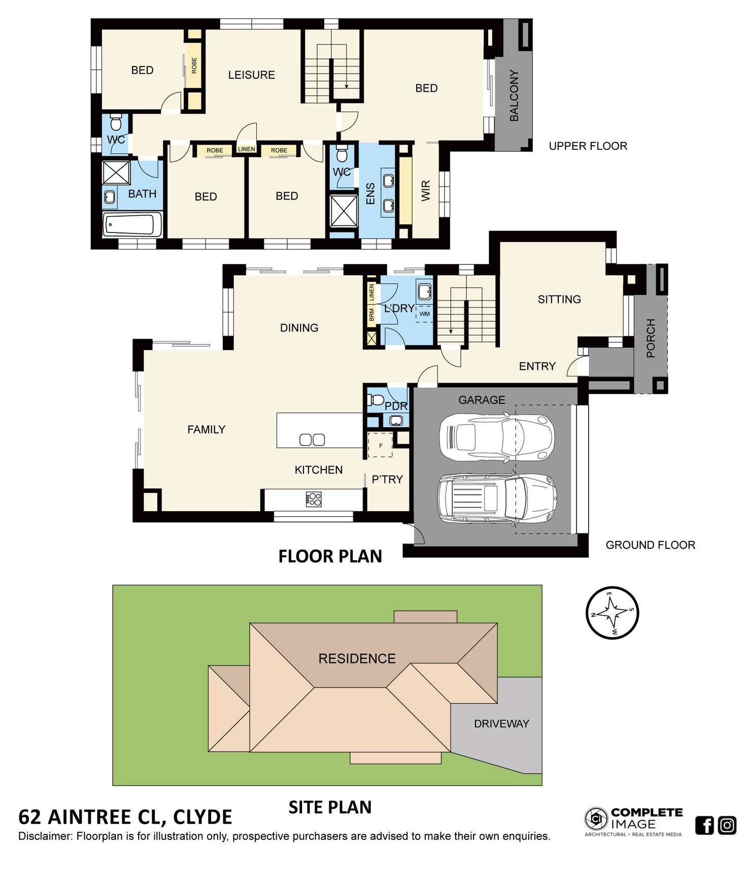 Floorplan of Homely house listing, 62 Aintree Close, Clyde VIC 3978
