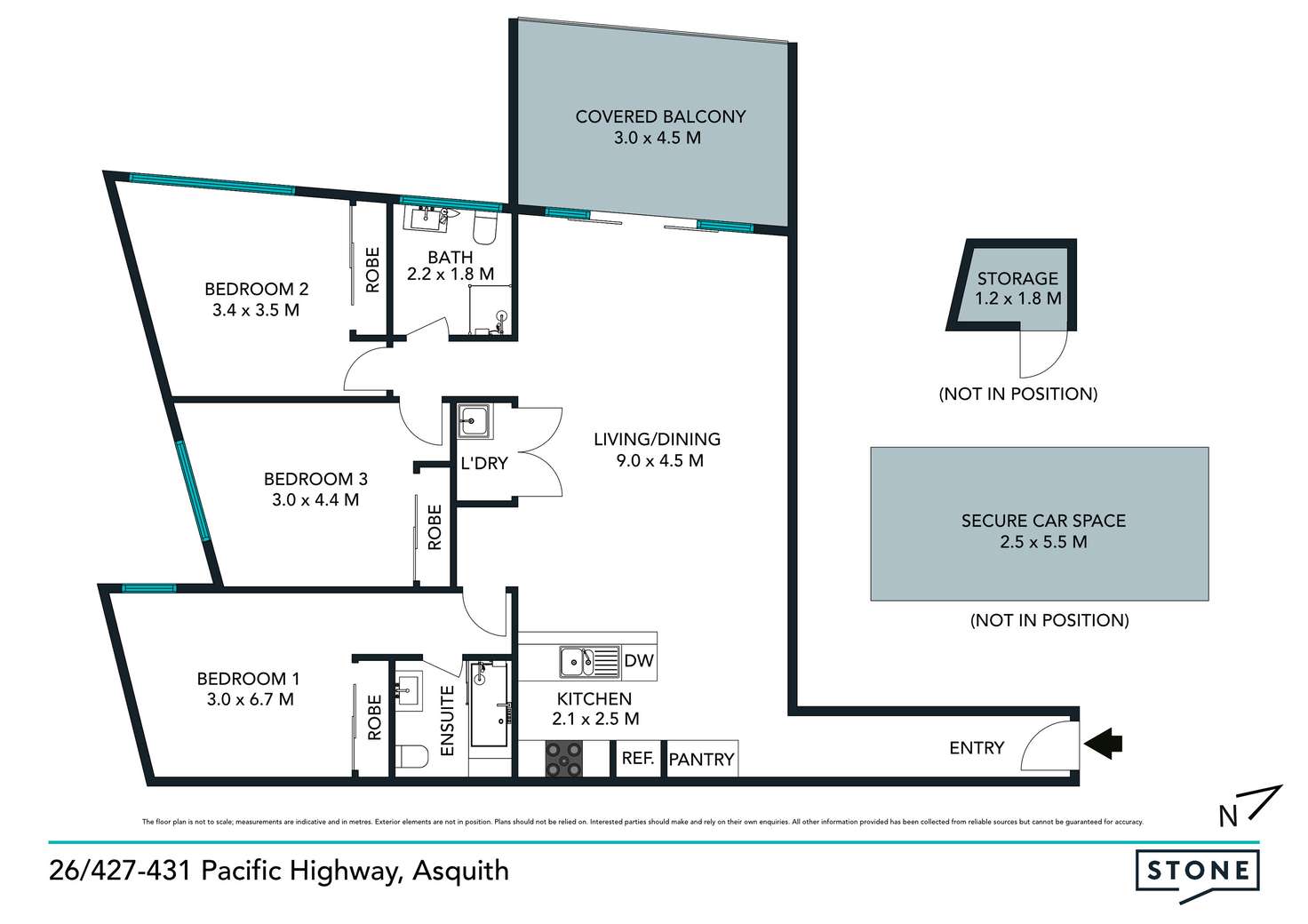Floorplan of Homely apartment listing, 26/427-431 Pacific Highway, Asquith NSW 2077