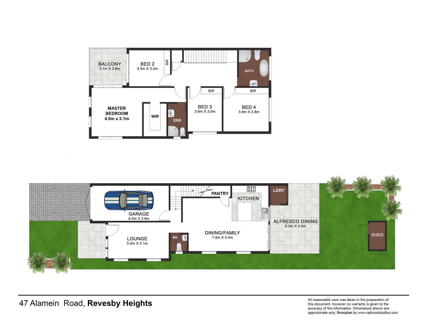 Floorplan of Homely semiDetached listing, 47 Alamein Road, Revesby Heights NSW 2212