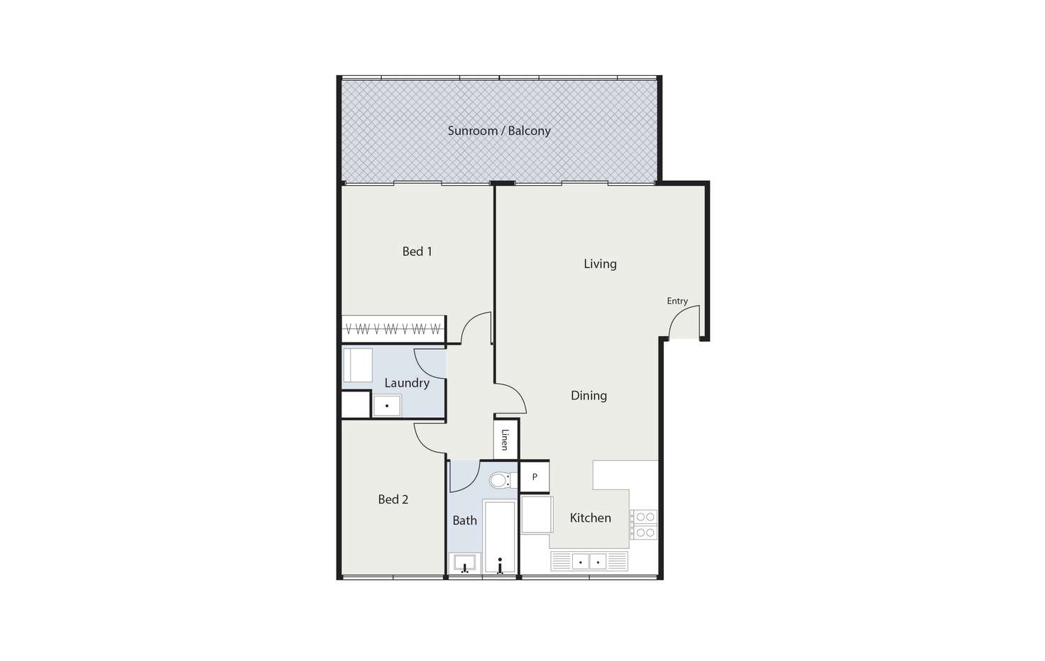Floorplan of Homely unit listing, 69/7 Medley Street, Chifley ACT 2606