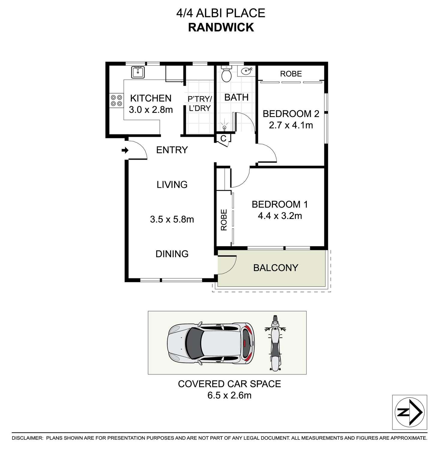 Floorplan of Homely apartment listing, 4/4 Albi Place, Randwick NSW 2031