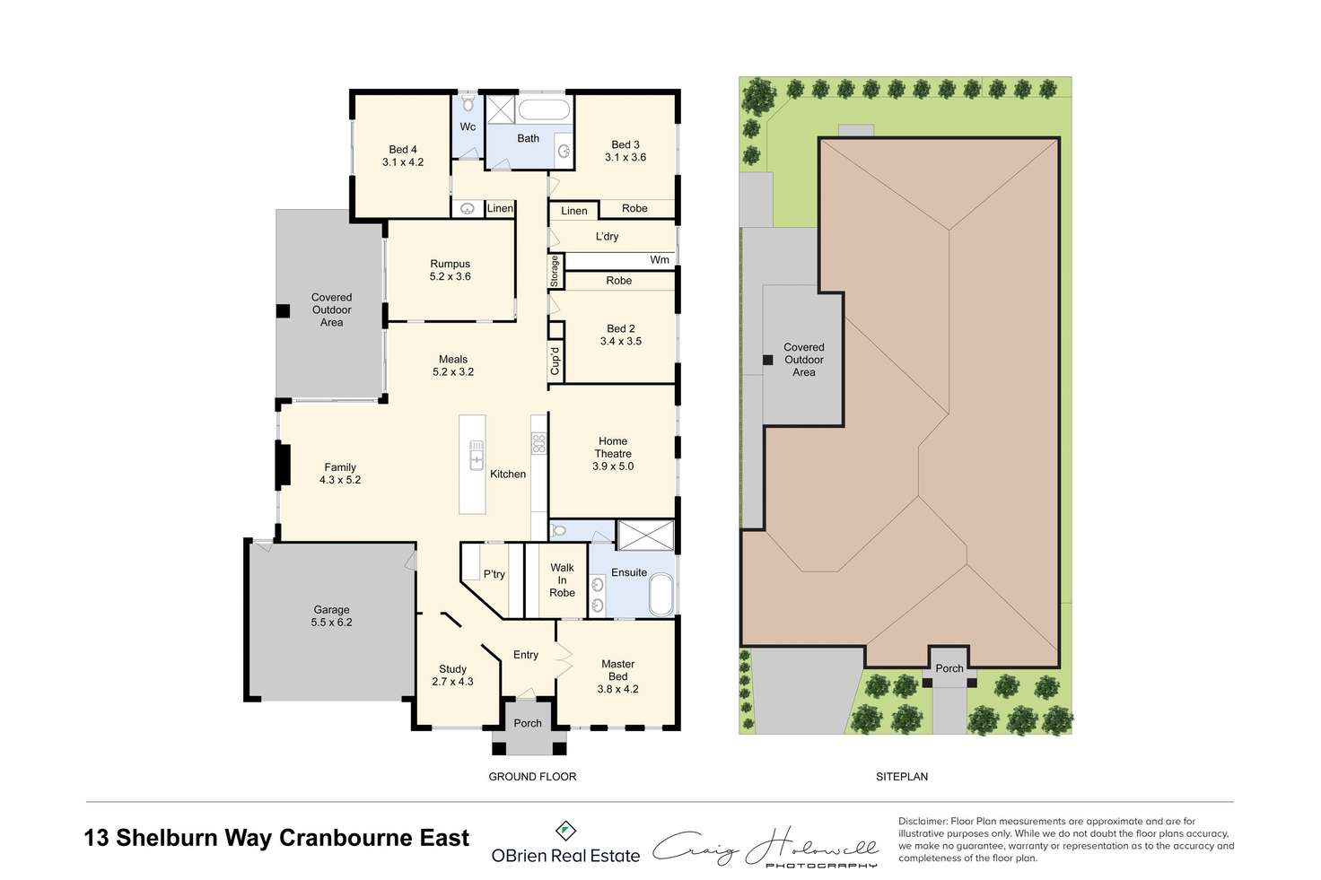 Floorplan of Homely house listing, 13 Shelburn Way, Cranbourne East VIC 3977