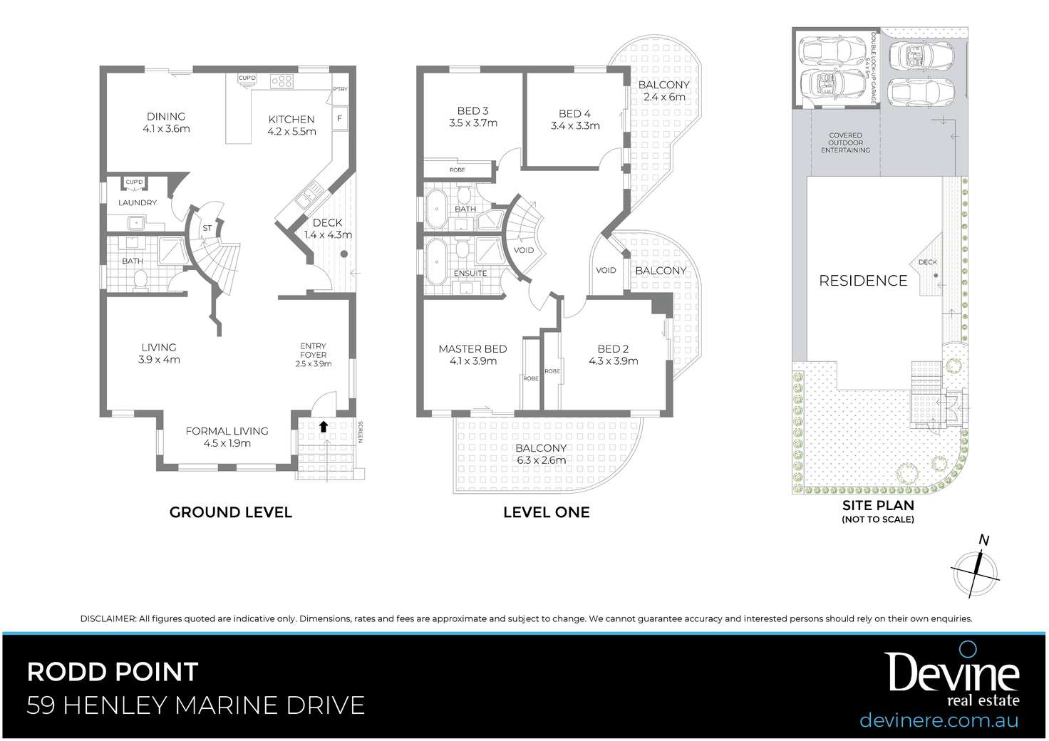 Floorplan of Homely house listing, 59 Henley Marine Drive, Rodd Point NSW 2046