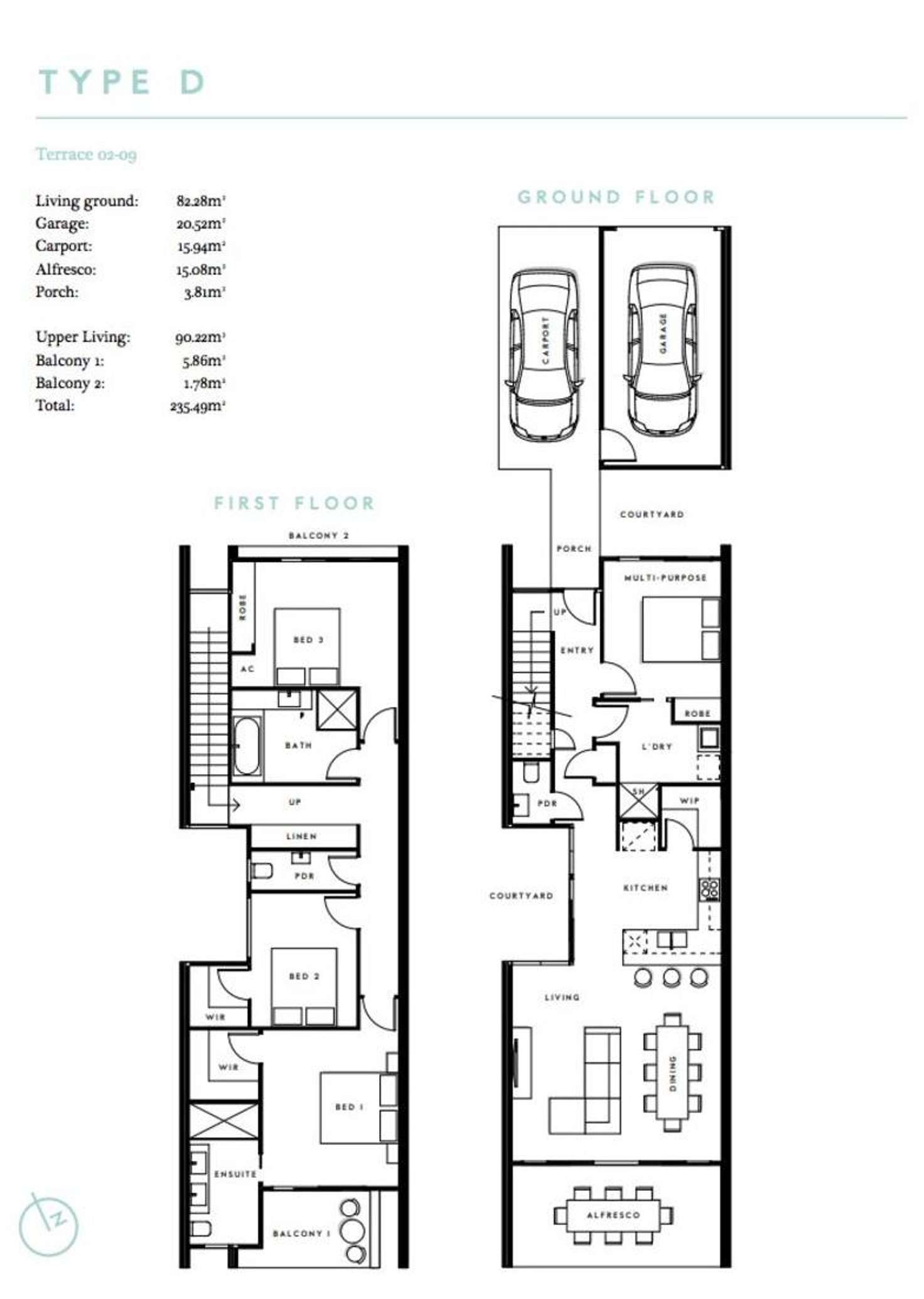 Floorplan of Homely terrace listing, 60 Platypus Circuit, Rochedale QLD 4123