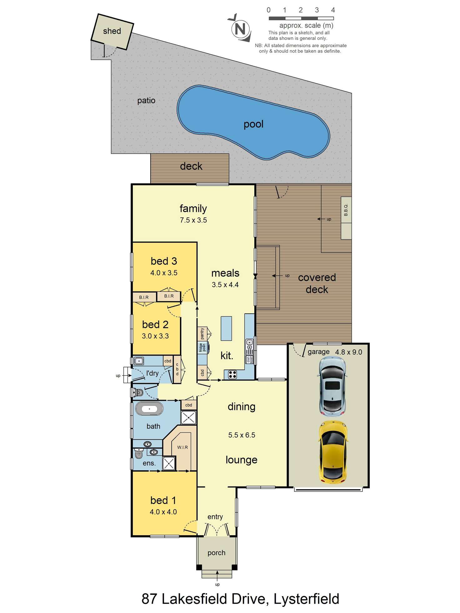 Floorplan of Homely house listing, 87 Lakesfield Drive, Lysterfield VIC 3156