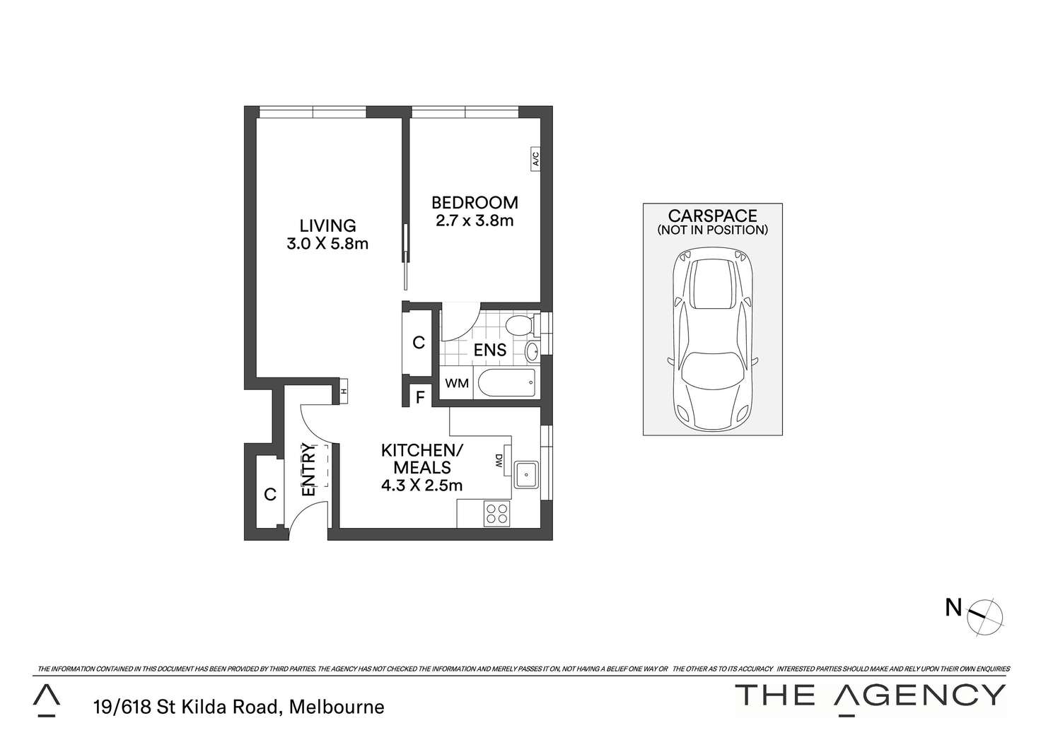 Floorplan of Homely apartment listing, 19/618 St Kilda Road, Melbourne VIC 3004