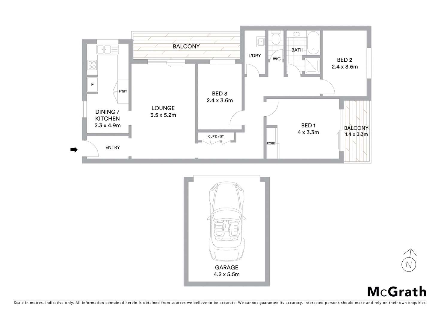 Floorplan of Homely apartment listing, 4/55 Sorrell Street, Parramatta NSW 2150