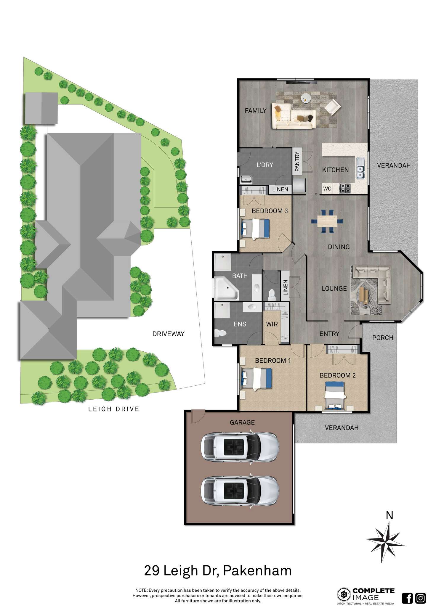 Floorplan of Homely house listing, 29 Leigh Drive, Pakenham VIC 3810