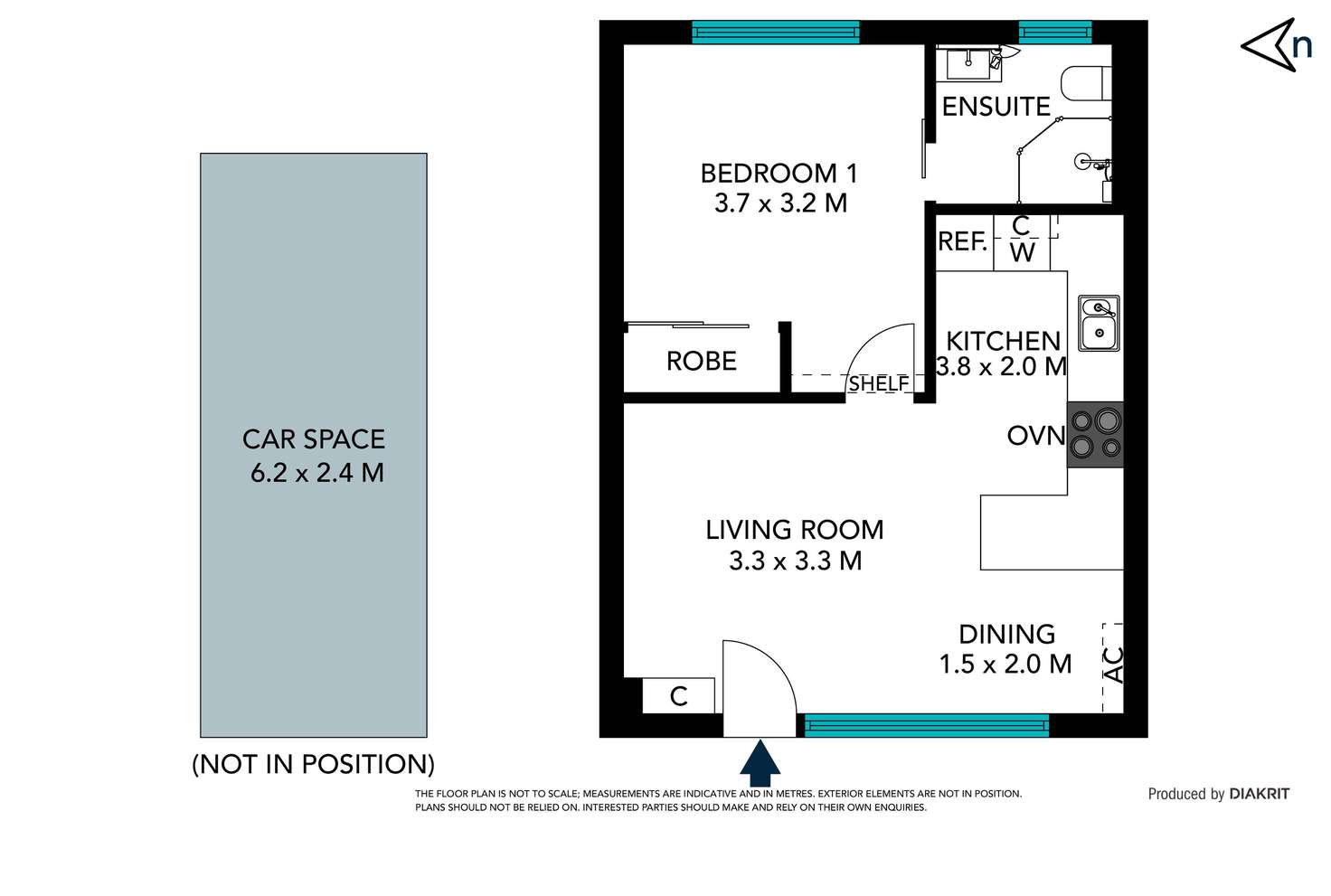 Floorplan of Homely unit listing, 8/20 Kemp Street, Thornbury VIC 3071