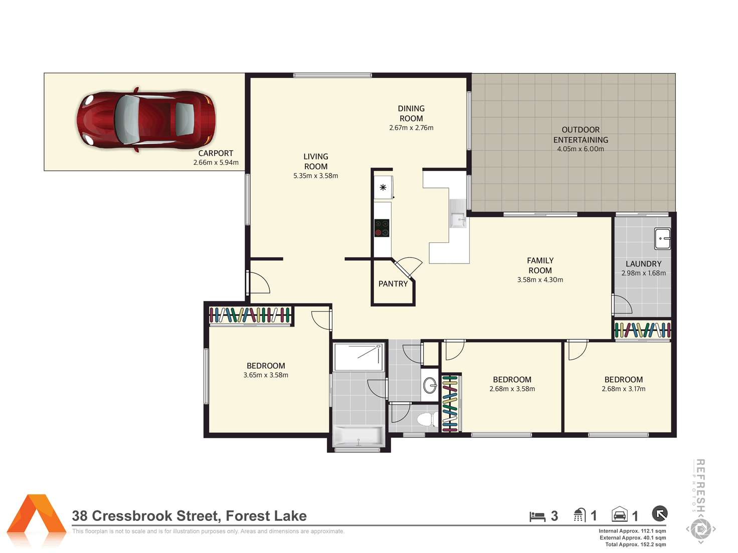 Floorplan of Homely house listing, 38 Cressbrook Street, Forest Lake QLD 4078