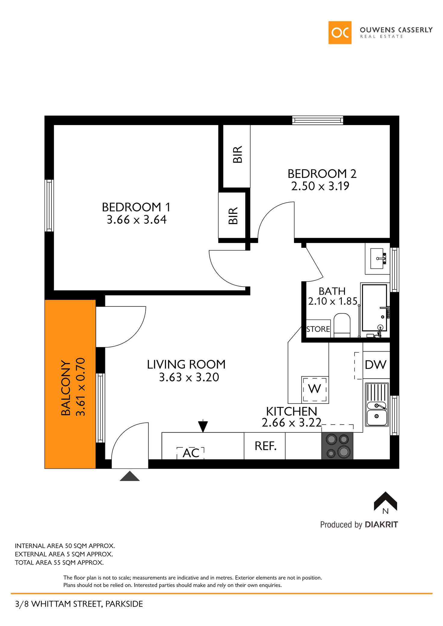 Floorplan of Homely apartment listing, 3/8 Whittam Street, Parkside SA 5063