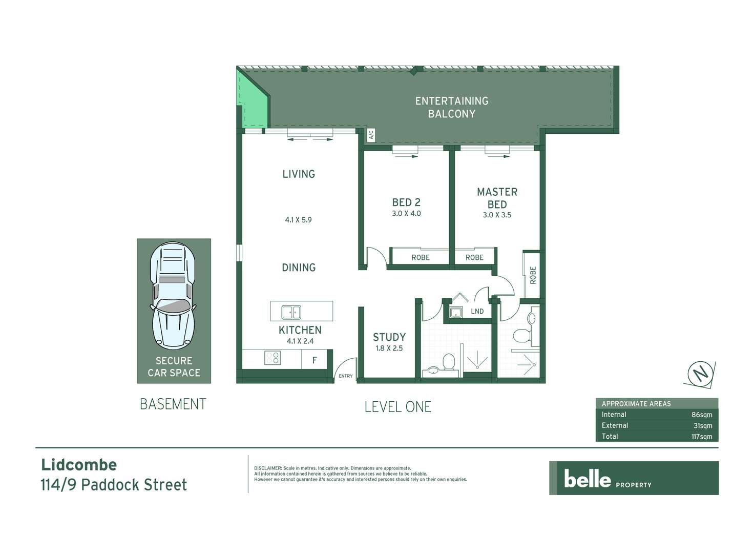 Floorplan of Homely apartment listing, 114/9 Paddock Street, Lidcombe NSW 2141