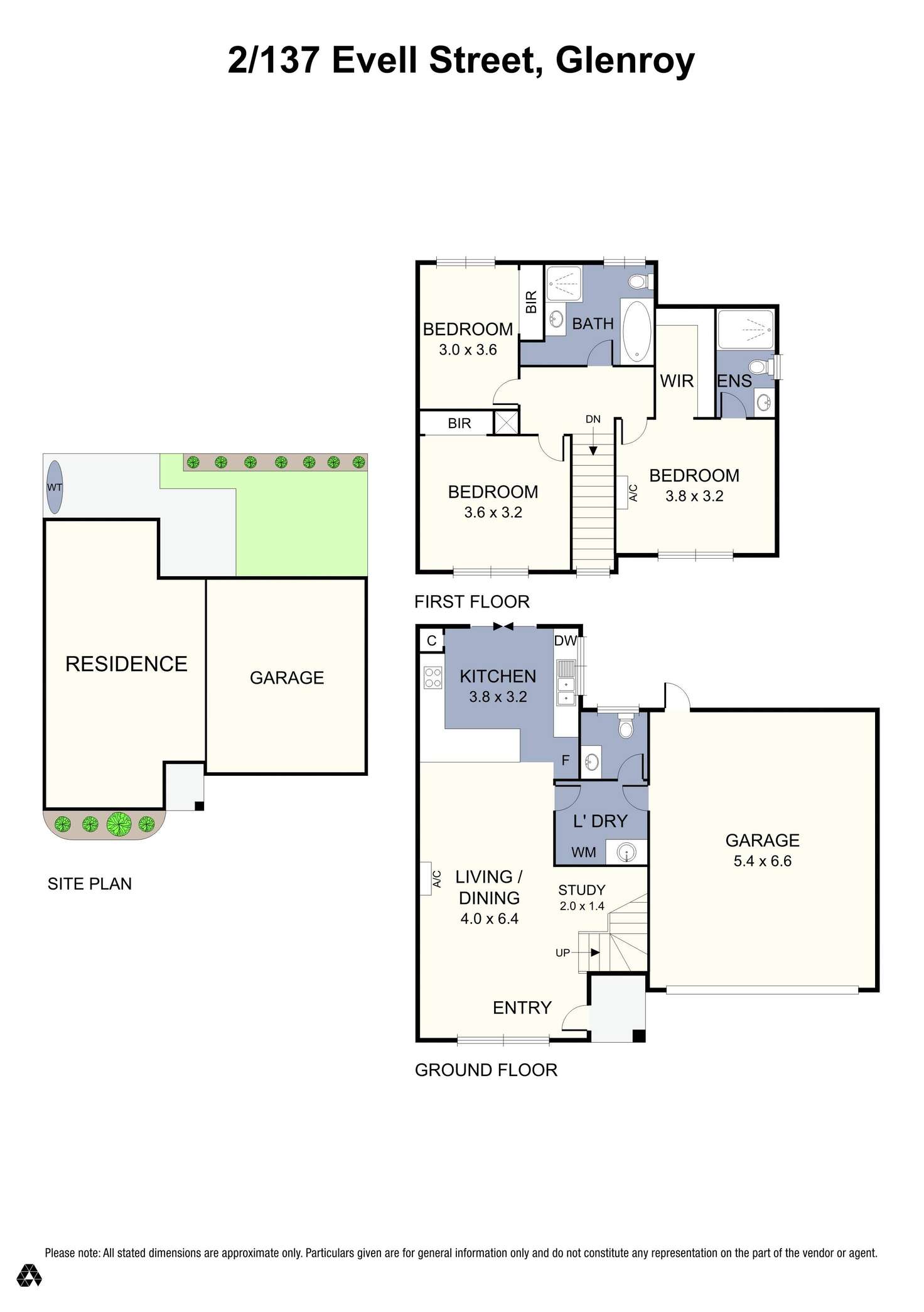 Floorplan of Homely unit listing, 2/137 Evell Street, Glenroy VIC 3046